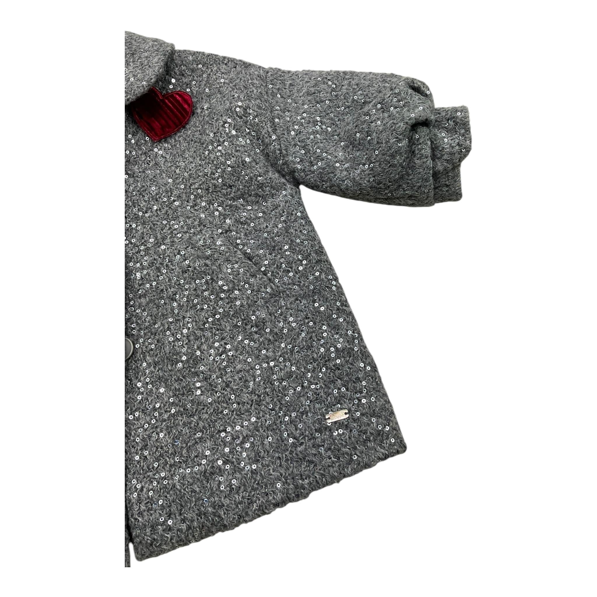 LE BEBE' cappotto tinta unita paillettato Grigio per Neonata LBG6075 GRIGIO LE BEBE'