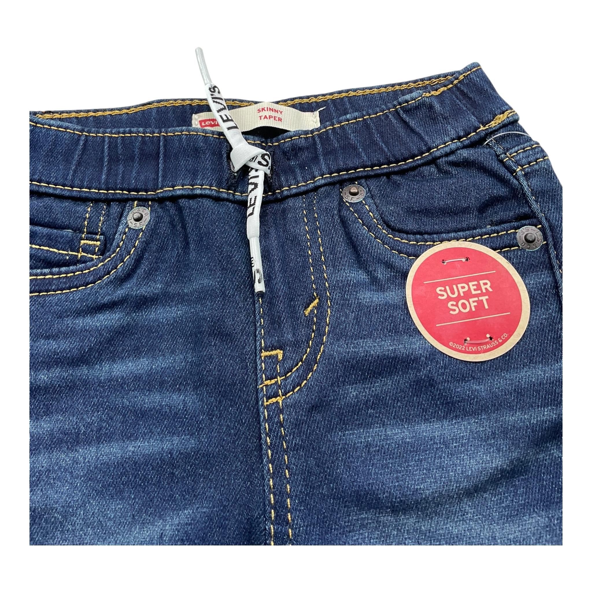 LEVI'S jeans tinta unita con elastico in vita Blu per Neonato 6EC946XN BLU LEVI'S