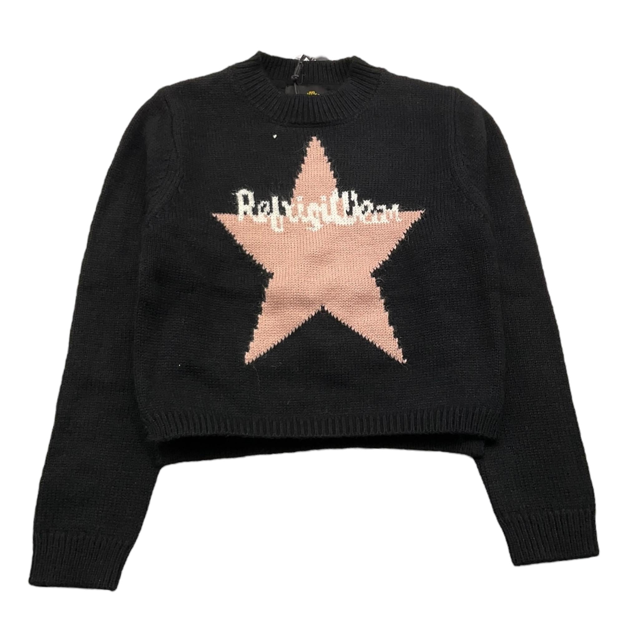 REFRIGIWEAR maglia girocollo tinta unita modello crop Nero per Bambina RWG161 NERO REFRIGIWEAR