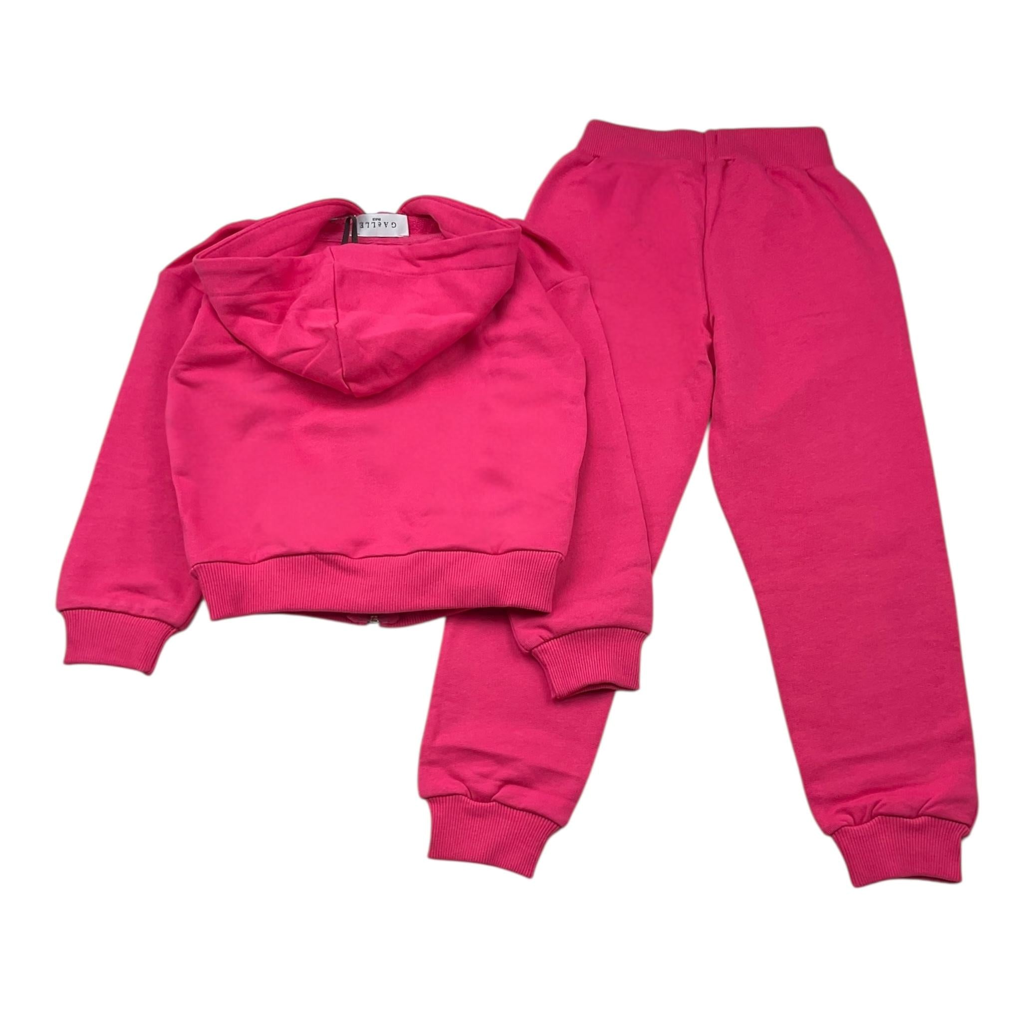 GAELLE completo 2pz felpa-pantalone tinta unita Fuxia per Bambina 2741T00526 FUXIA GAELLE