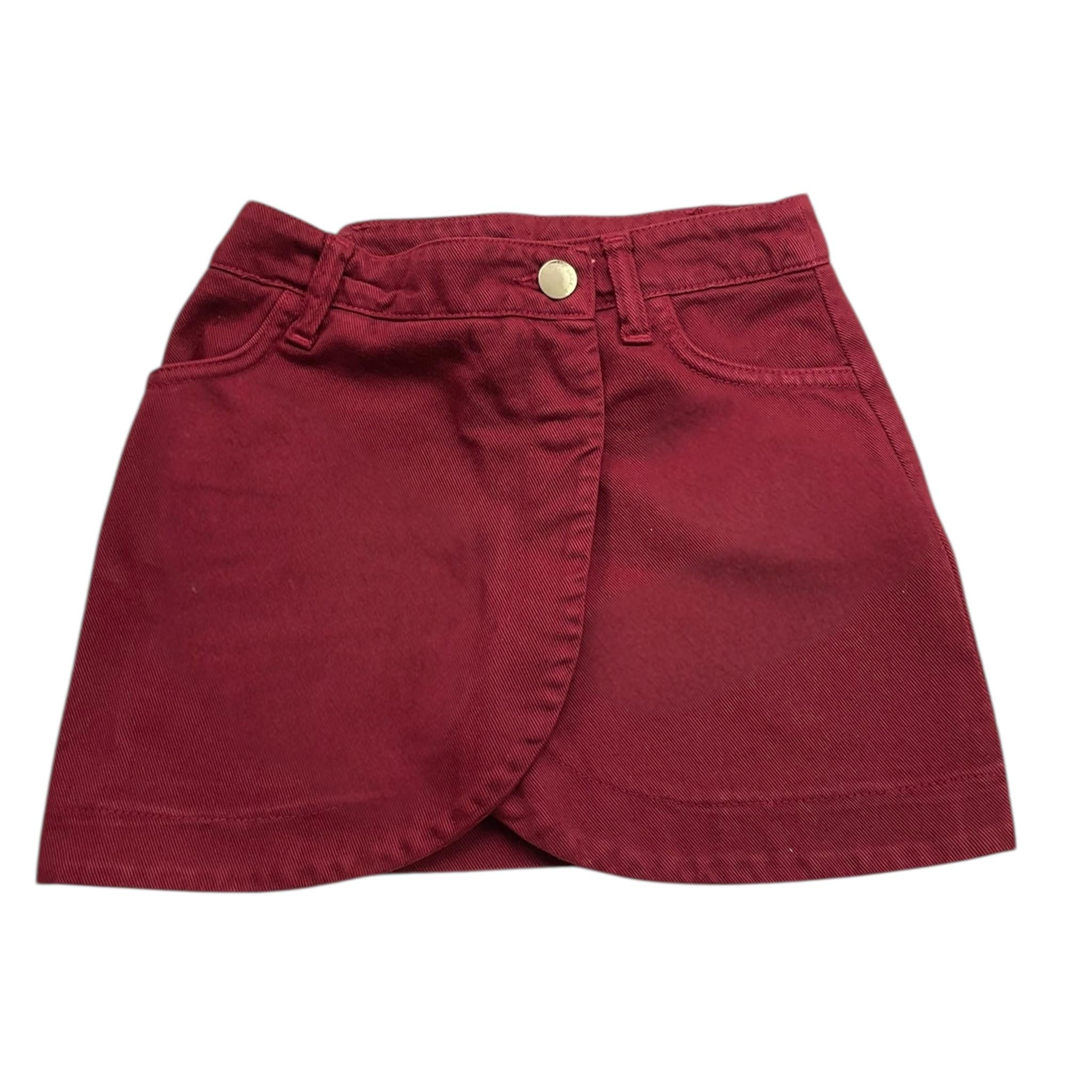 NAICE gonna tinta unita con girovita regolabile Bordeaux per Bambina 24208 BORDEAUX NAICE