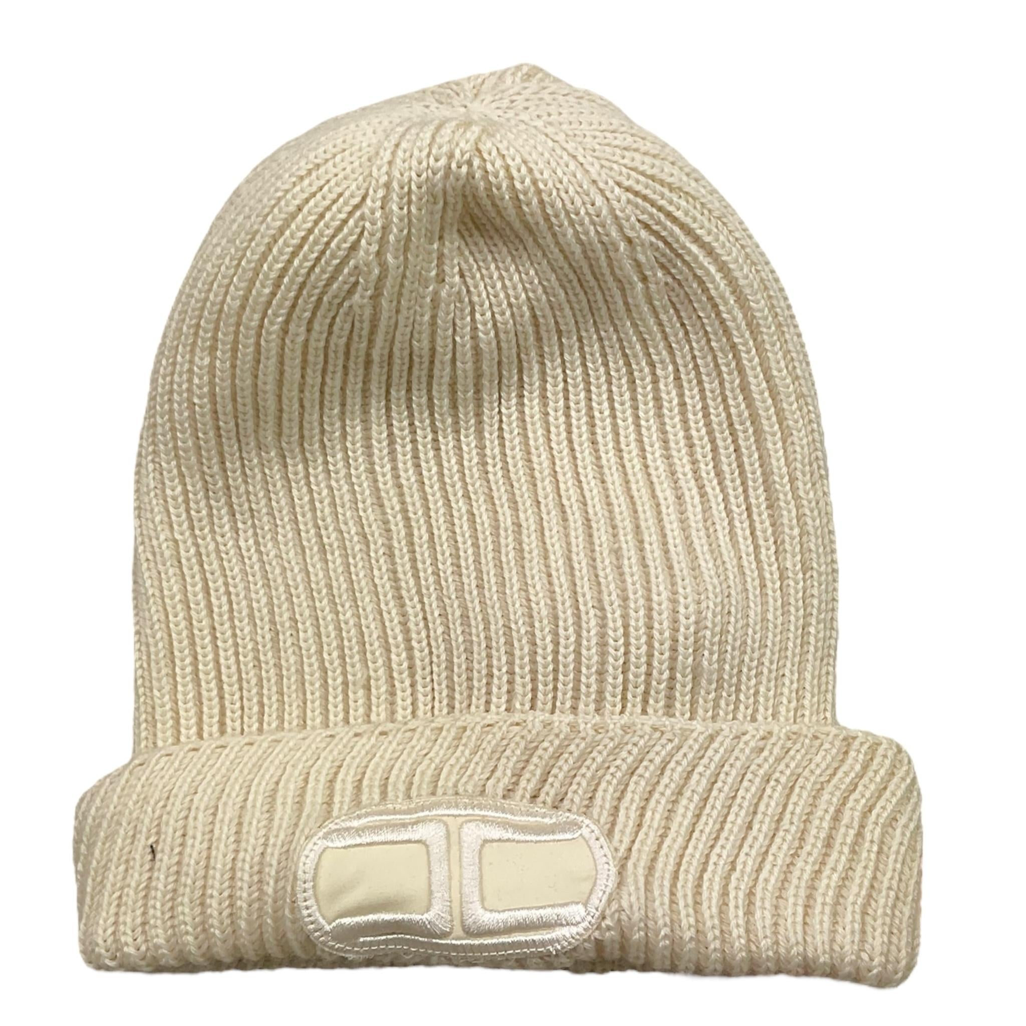 ELISABETTA FRANCHI cappello tinta unita con logo Panna per Bambina EFCP07 PANNA ELISABETTA FRANCHI