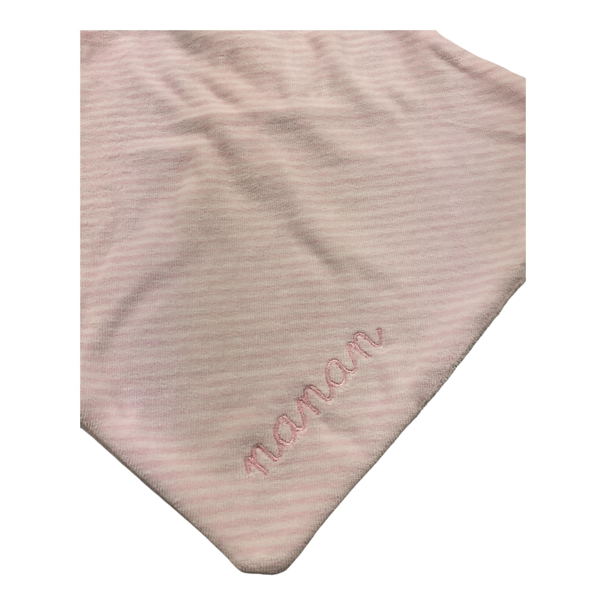 NANAN fazzoletto tinta unita in ciniglia Rosa per Neonata CON003R ROSA NANAN