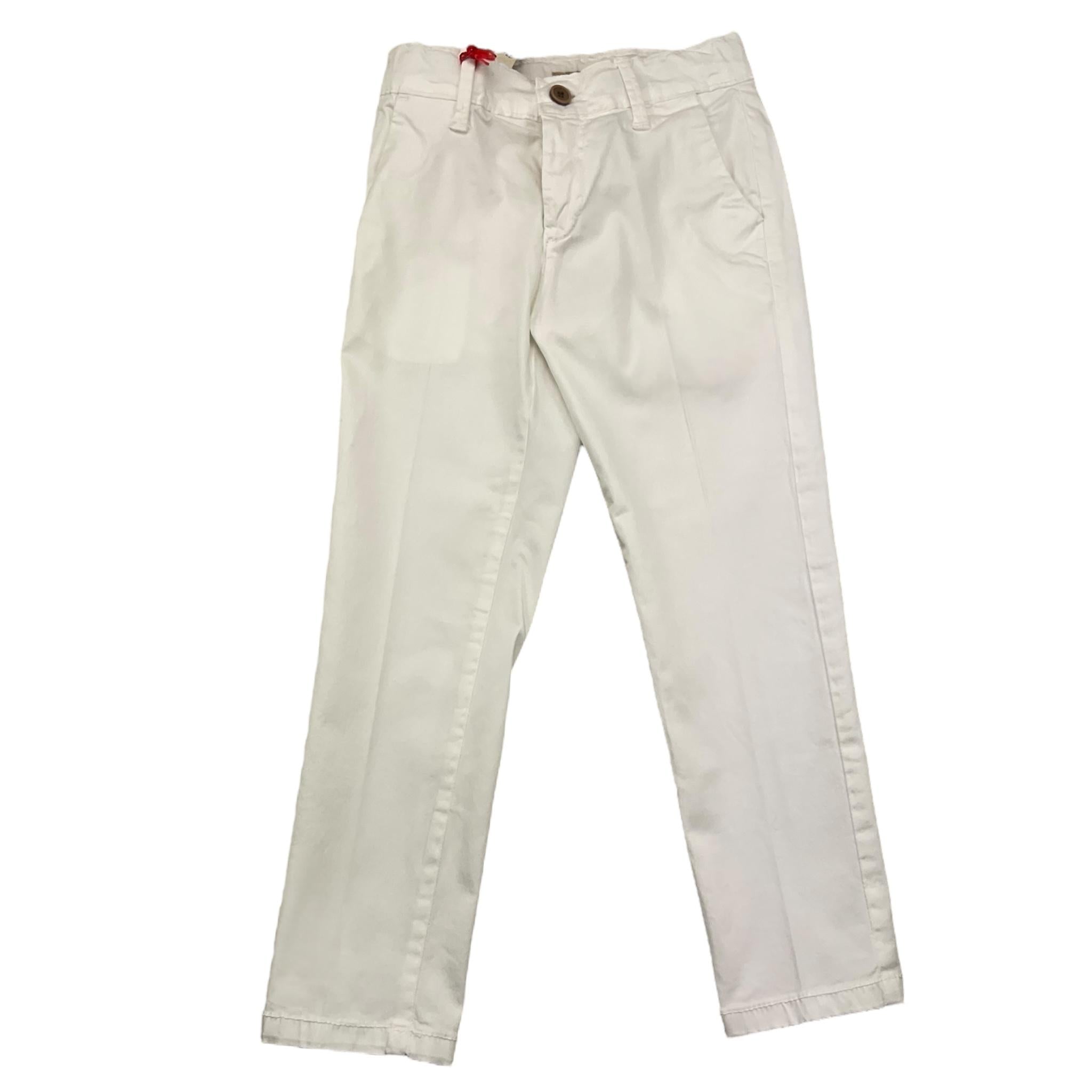 NUPKEET pantalone tinta unita con girovita regolabile Bianco per Bambino 31NK905 BIANCO NUPKEET