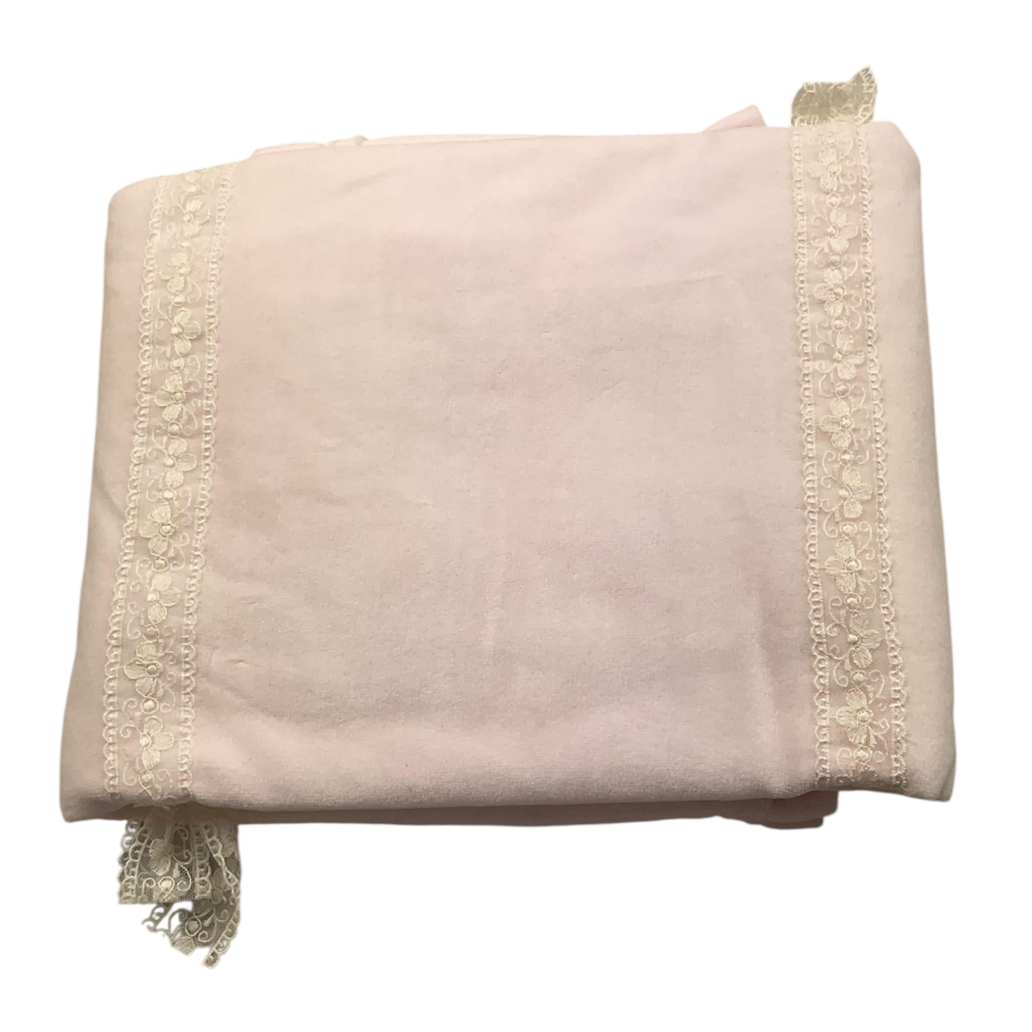 LALALU' coperta tinta unita in ciniglia Rosa per Neonata CPLM ROSA LALALU'