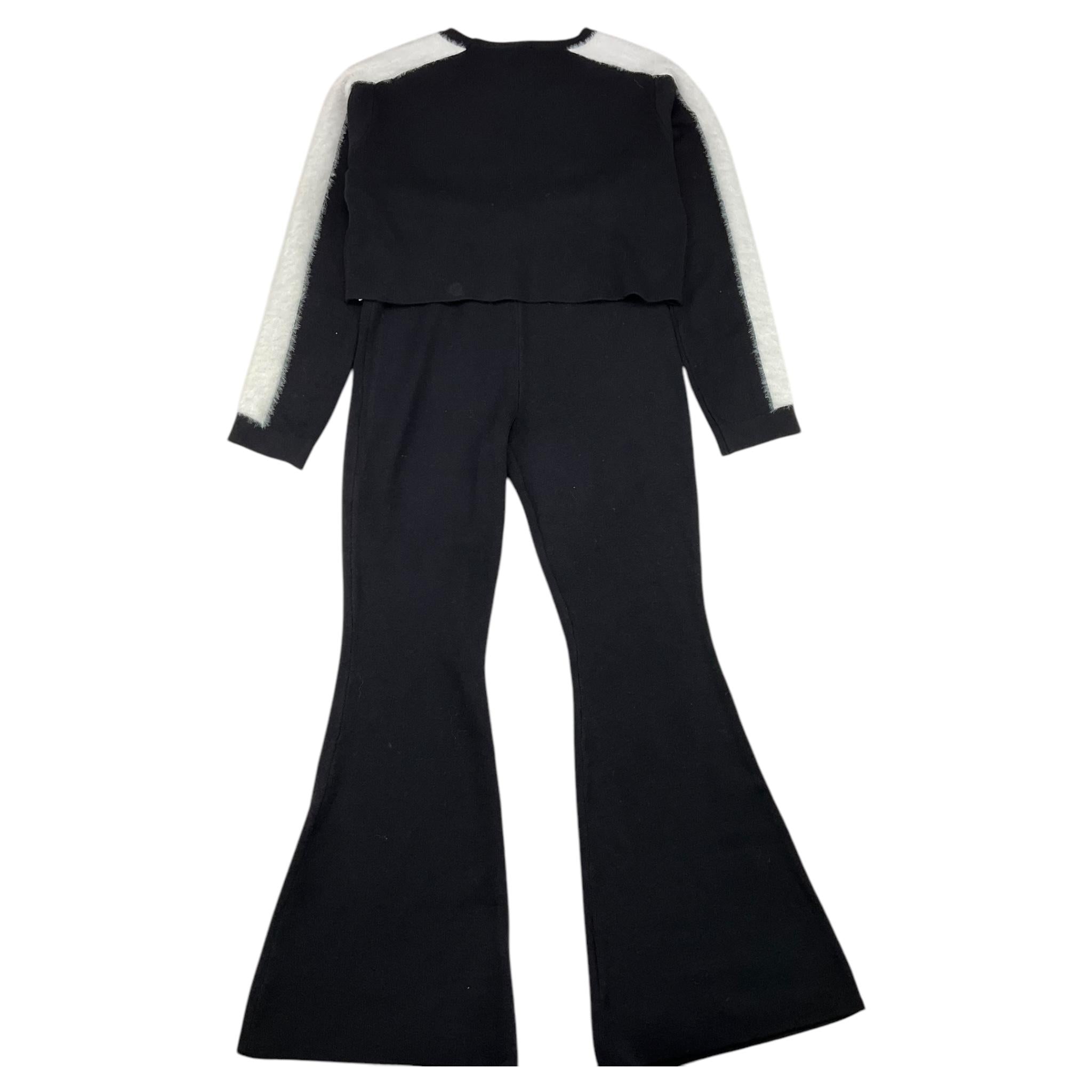 LIU JO completo 2 pezzi maglia-pantalone modello zampa Nero per Bambina GF4135 NERO LIU JO