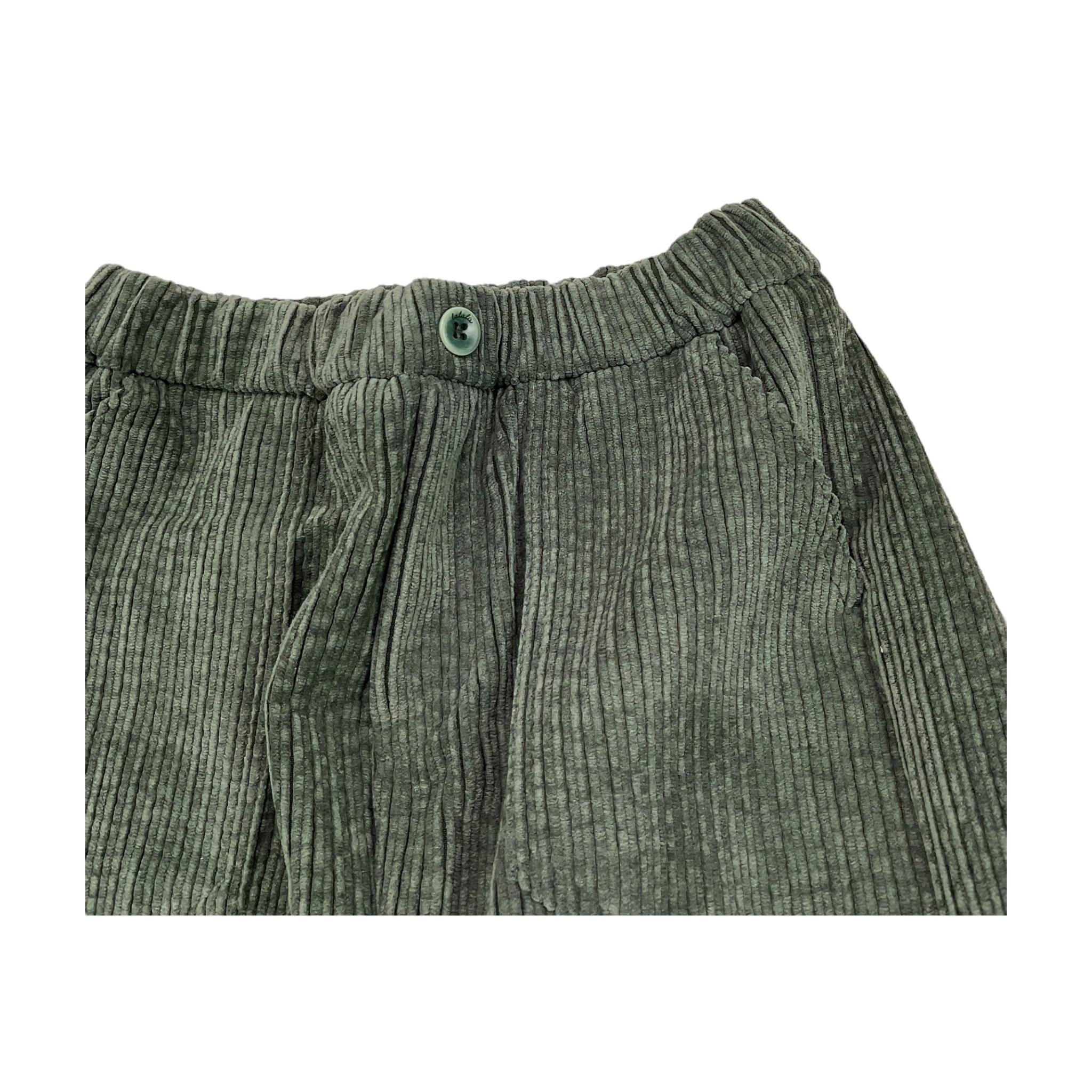 LALALU' pantalone tinta unita in velluto Verde per Bambino PTL50LB VERDE LALALU'