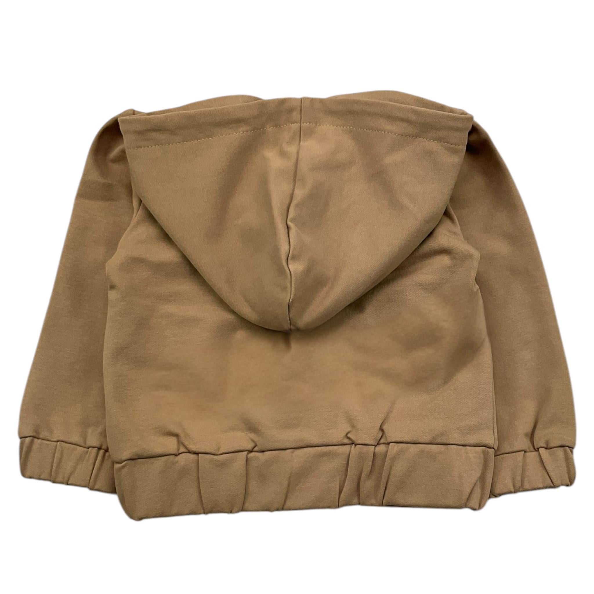 JOHN RICHMOND felpa con zip e cappuccio tinta unita con stampe Beige per Neonato RIA25052FE BEIGE JOHN RICHMOND