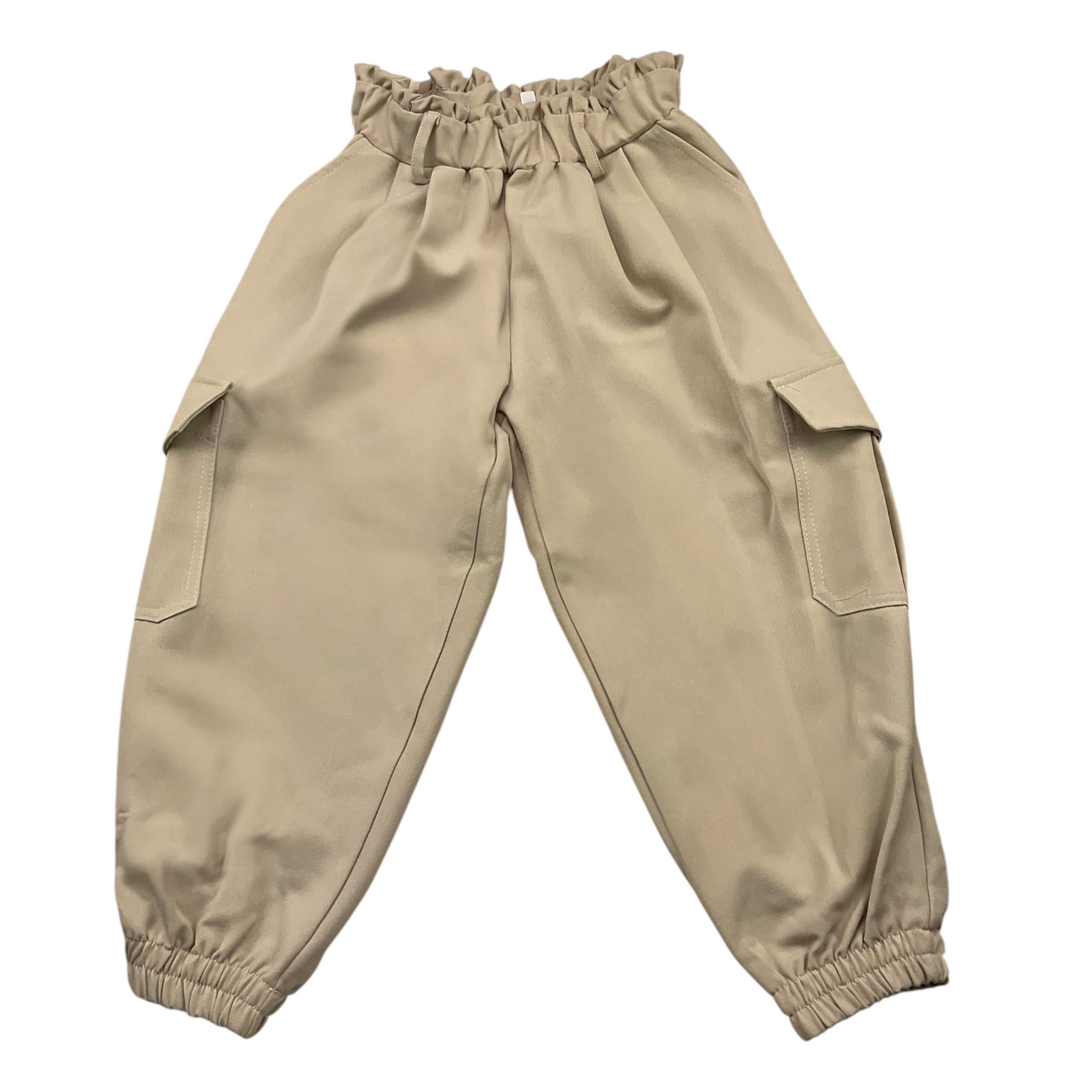 MAGIL pantalone tinta unita con elastico in vita Beige per Bambina GN25090 BEIGE MAGIL