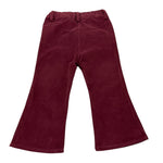 PER TE pantalone tinta unita in velluto modello zampa Bordeaux per Neonata 44208N BORDEAUX PER TE