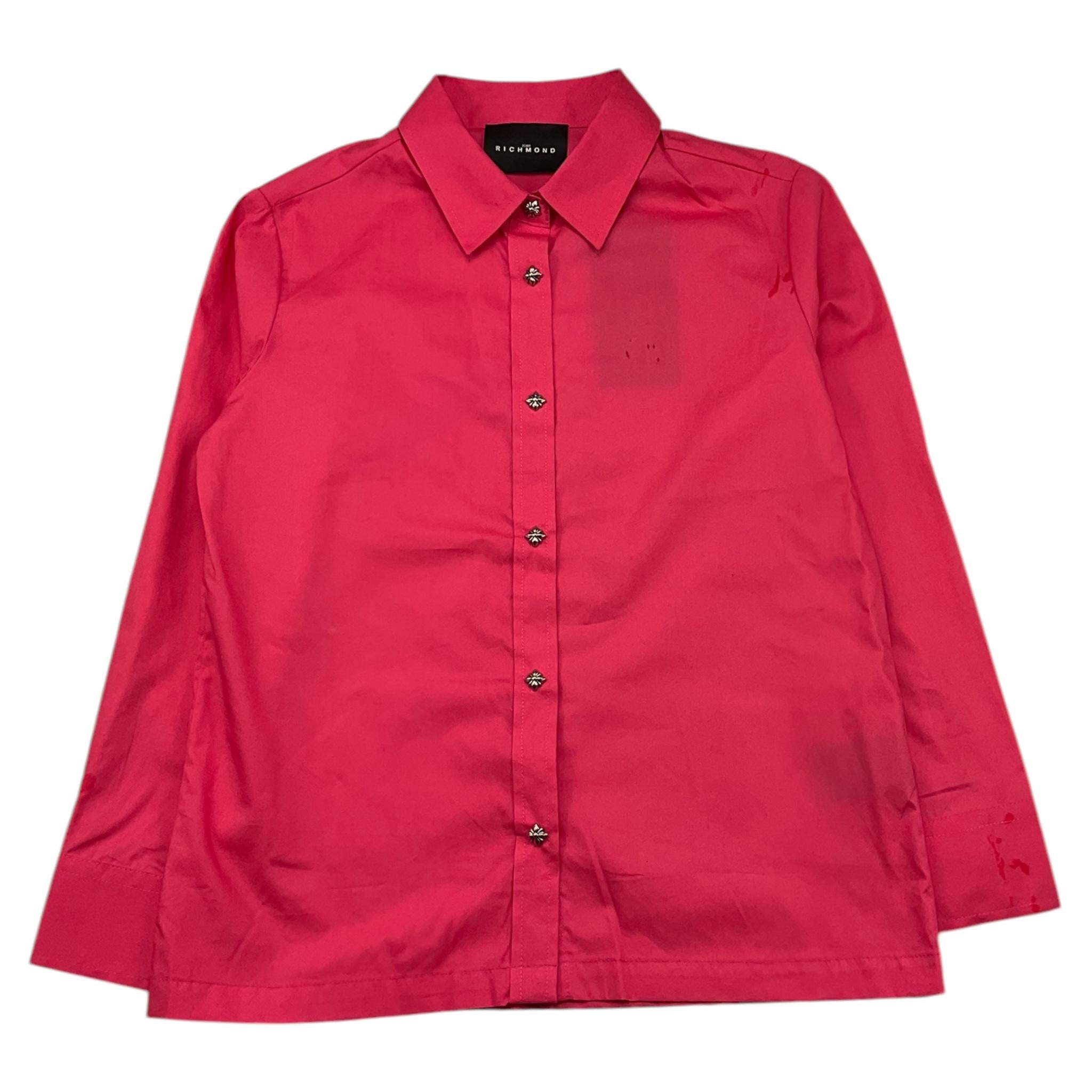 JOHN RICHMOND camicia manica lunga tinta unita Fragola per Bambina RGA25206CA FRAGOLA JOHN RICHMOND