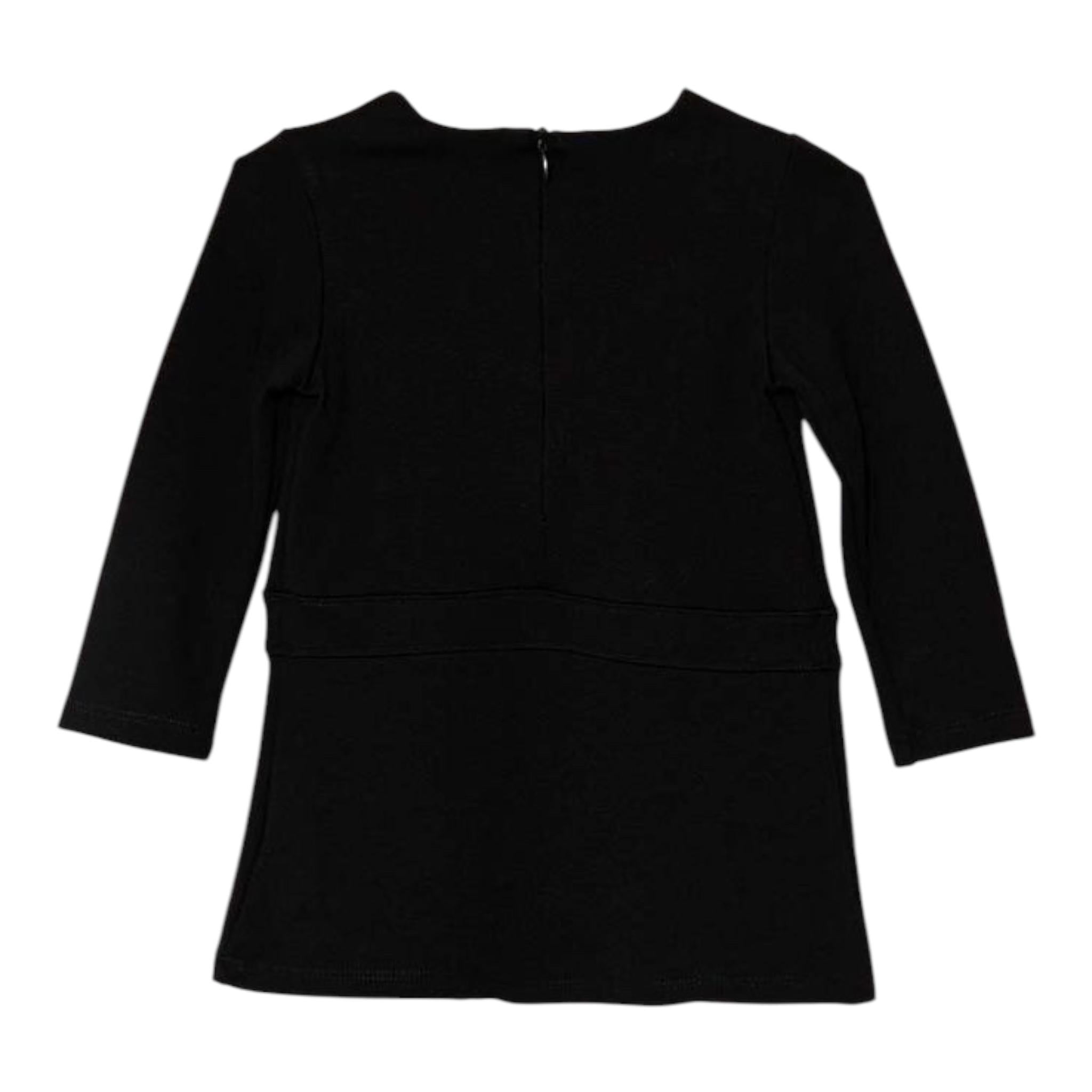 PINKO abito tinta unita con stampa Nero per Bambina F4PIBGDR198 NERO PINKO