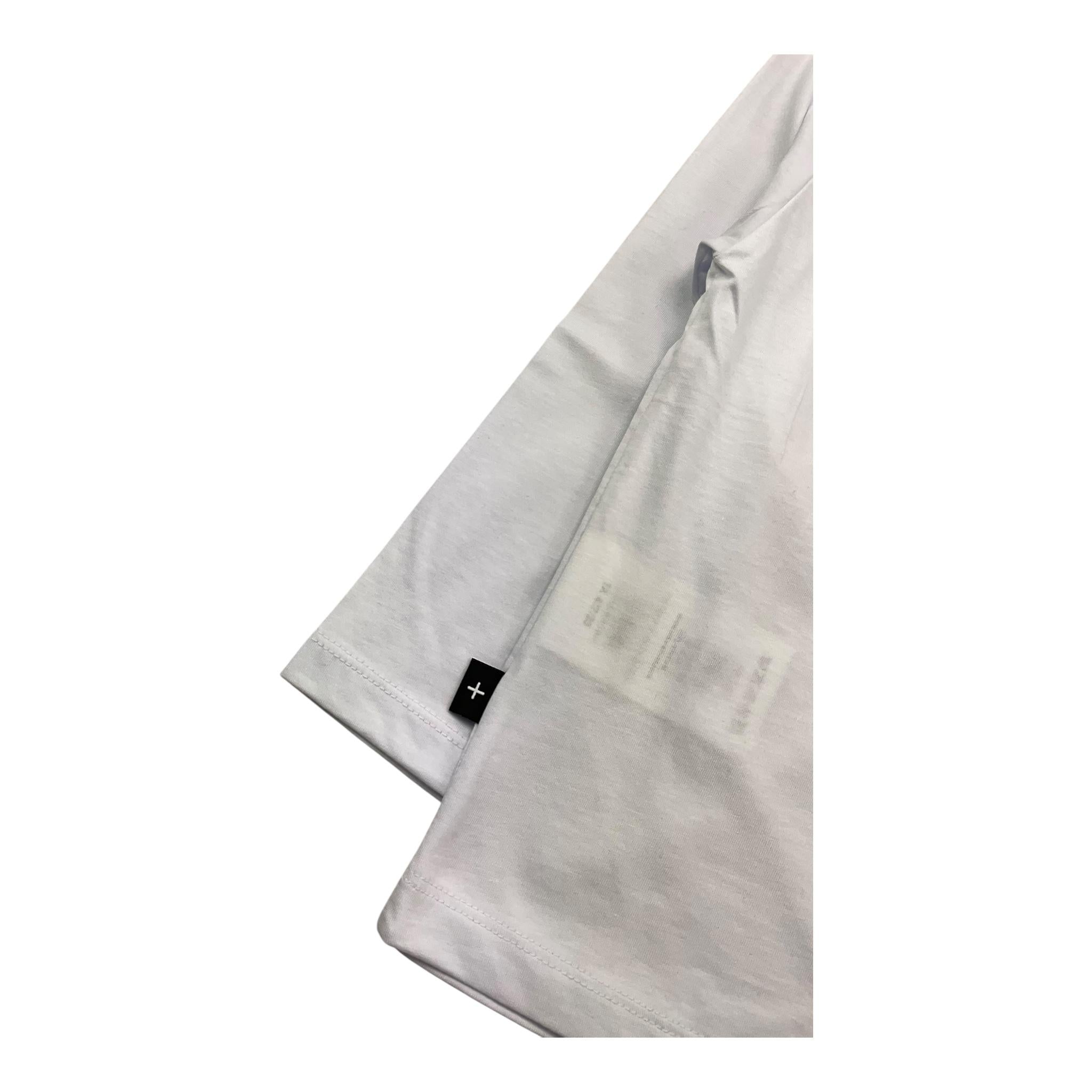 SHOE shirt girocollo tinta unita con stampa in contrasto Bianco per Bambino TNY10001 BIANCO SHOE