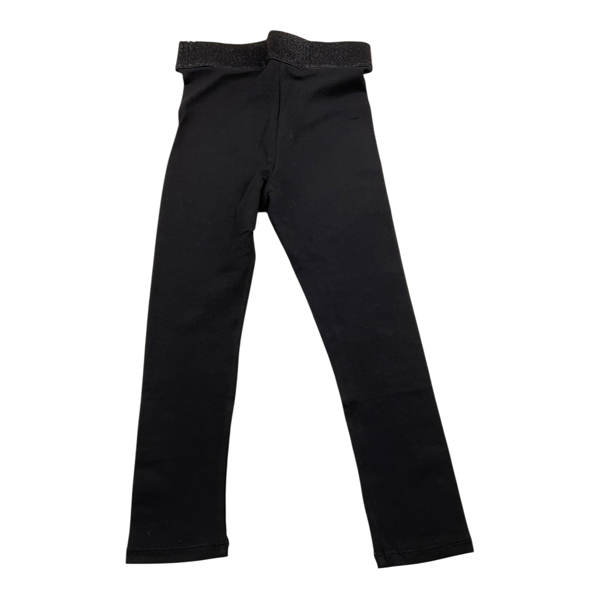 MICHAEL KORS leggins tinta unita con stampa logo Nero per Bambina R30178 NERO MICHAEL KORS