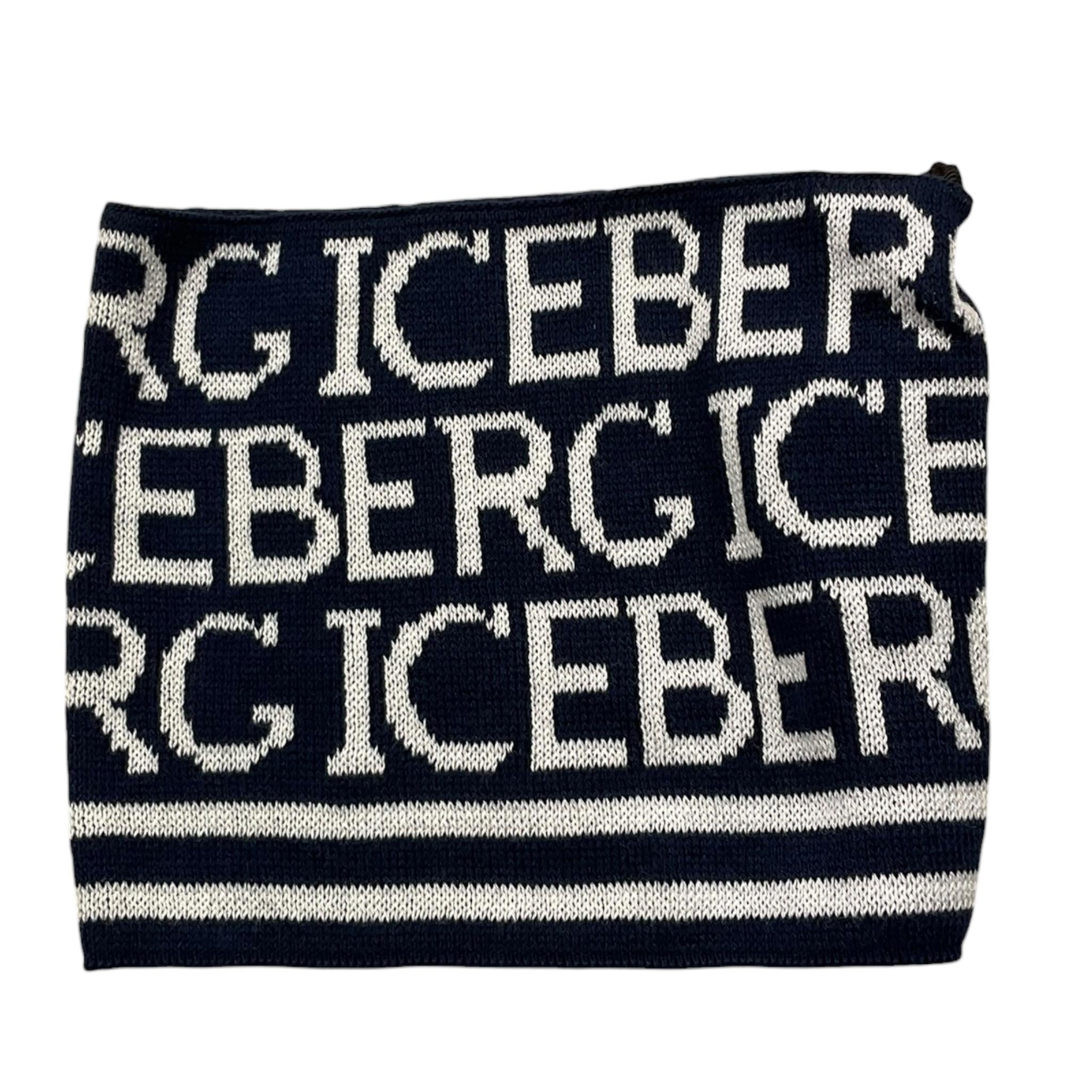 ICEBERG sciarpa scaldacollo tinta unita logato Blu per Bambino GLICE5302B BLU ICEBERG