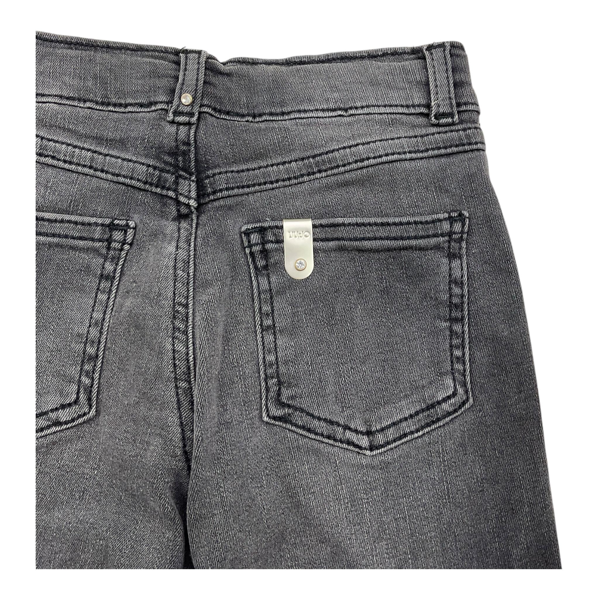 LIU JO jeans tinta unita modello palazo Nero per Neonata KF4079 NERO LIU JO