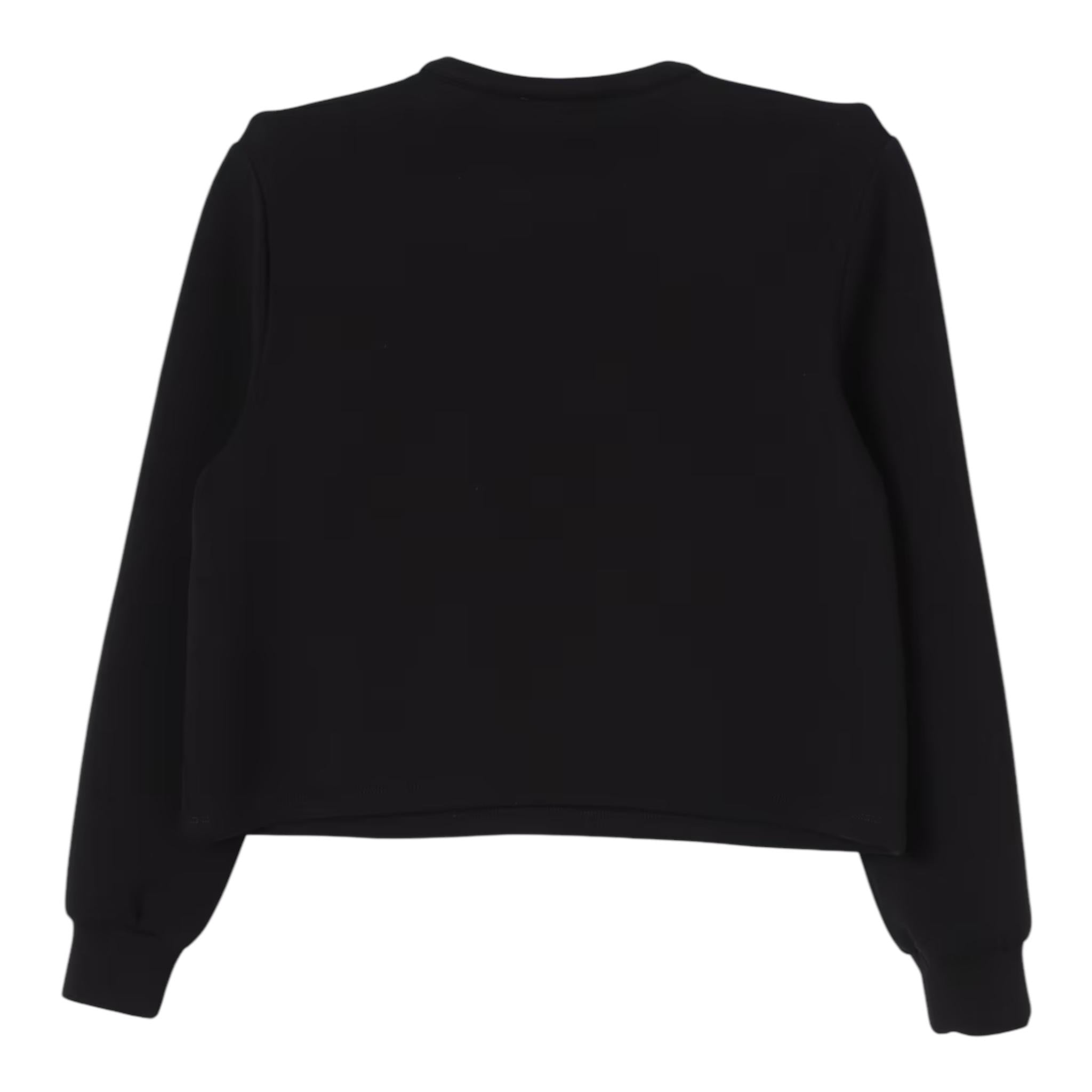 LIU JO felpa chiusa girocollo tinta unita con stampa Nero per Bambina GF4161X NERO LIU JO