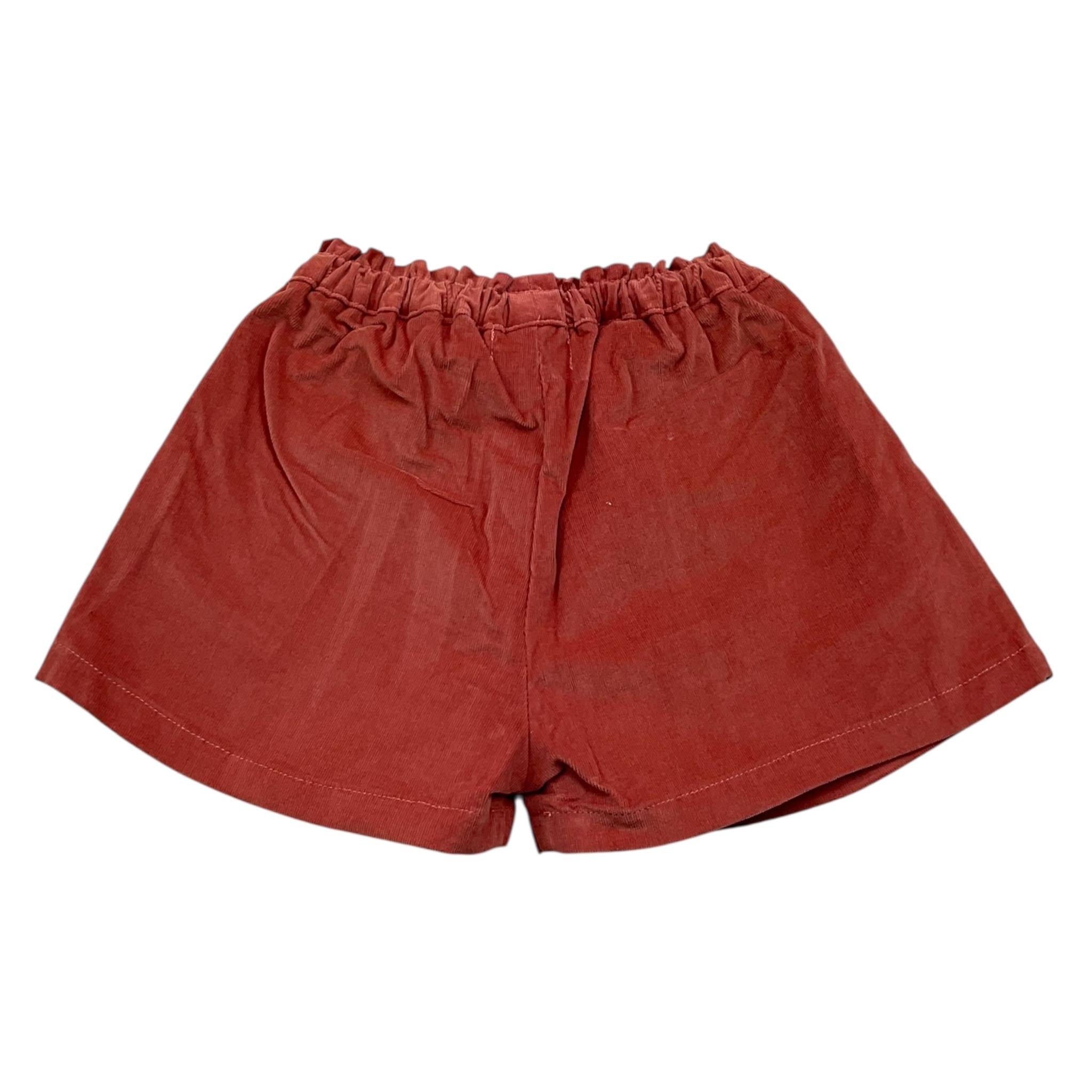 PETIT INDI short tinta unita con elastico in vita Corallo per Bambino AW24BK5719J CORALLO PETIT INDI