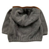 ZHOE & TOBIAH felpa chiusa con cappuccio tinta unita Grigio per Neonato WWT4 GRIGIO ZHOE & TOBIAH