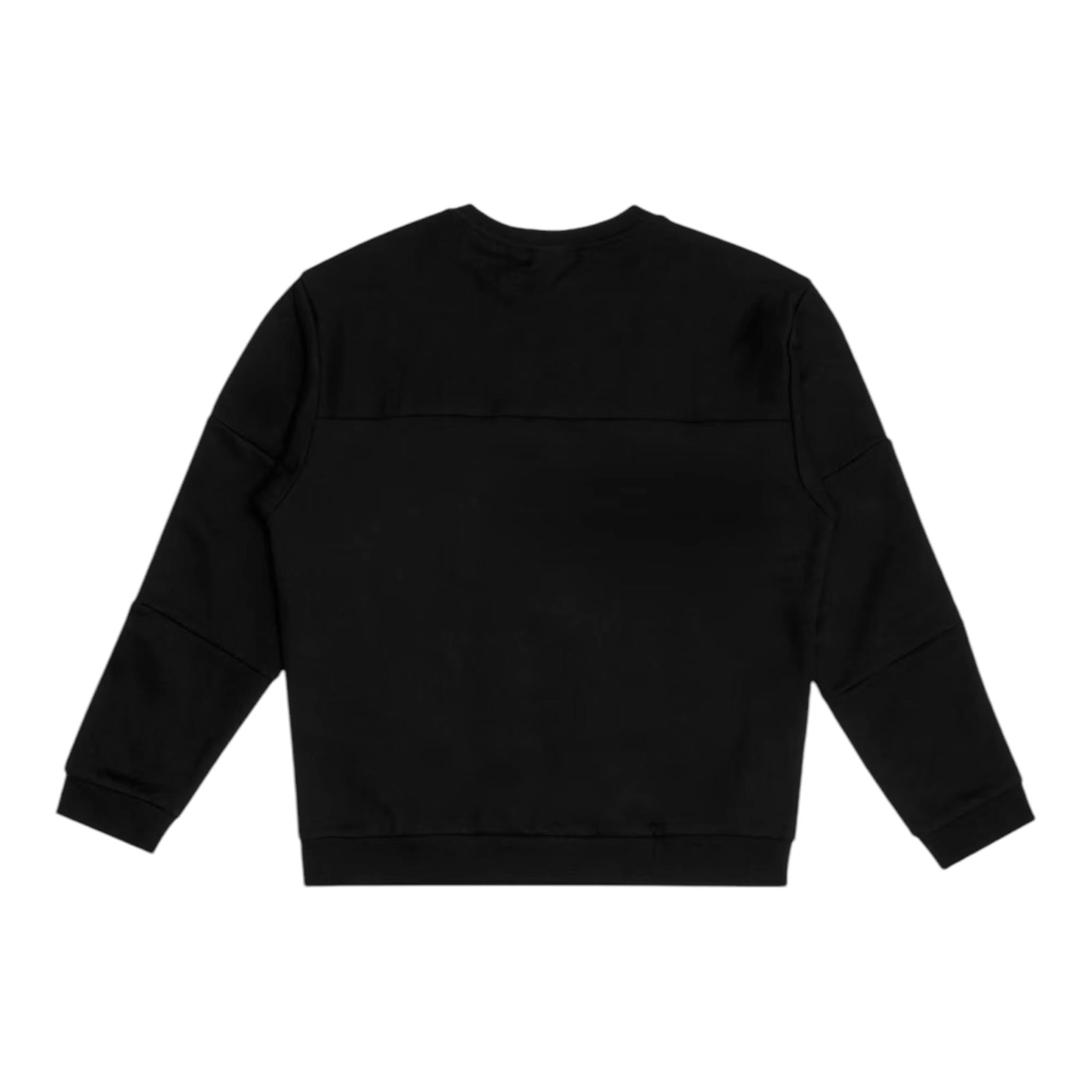 EMPORIO ARMANI felpa tinta unita girocollo con stampa Nero per Bambino 6DBM63 NERO EMPORIO ARMANI