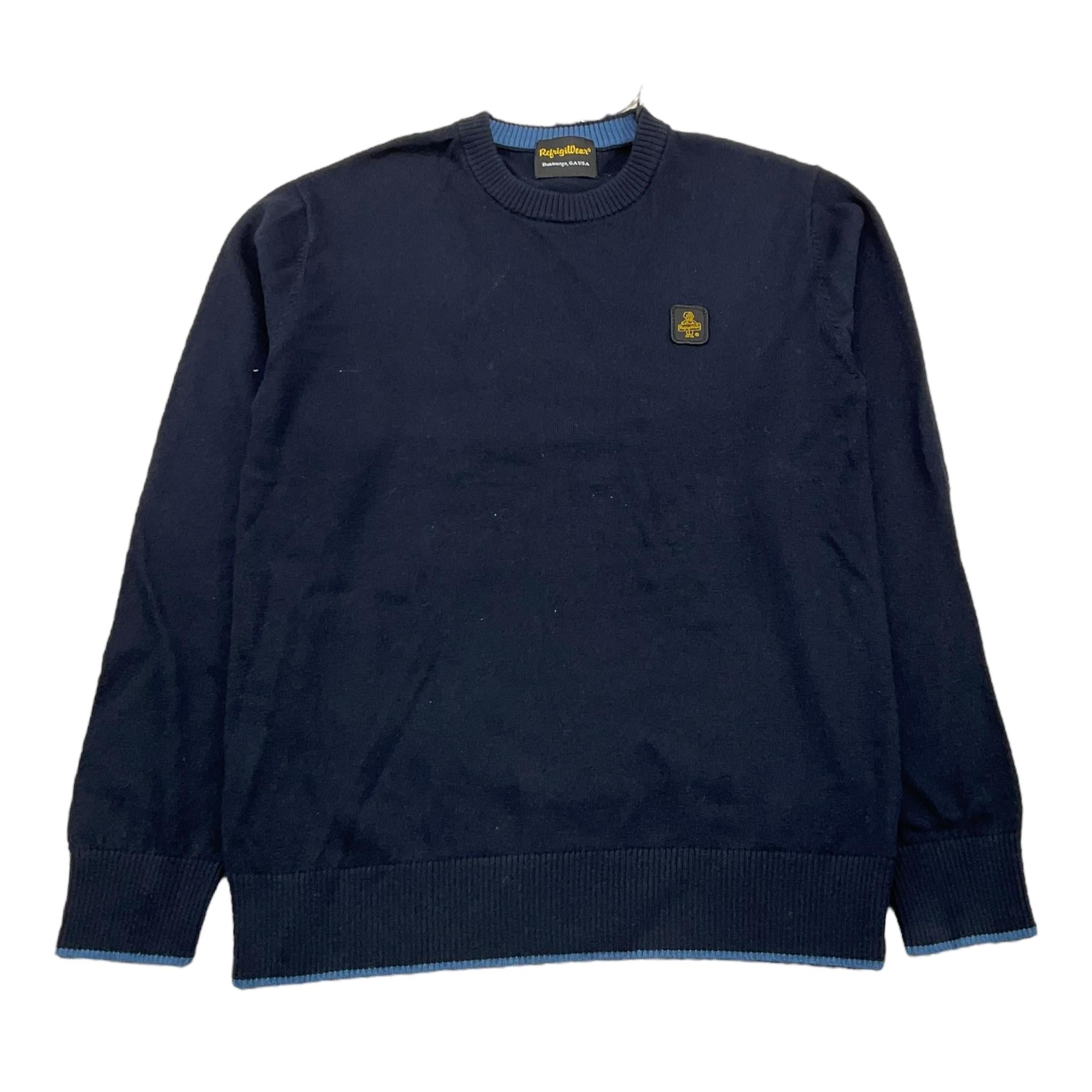 REFRIGIWEAR maglia girocollo tinta unita con logo Blu per Bambino RW747 BLU REFRIGIWEAR
