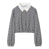 TWINSET camicia manica lunga stampa fantasia Nero per Bambina 242GJ2441 NERO TWINSET