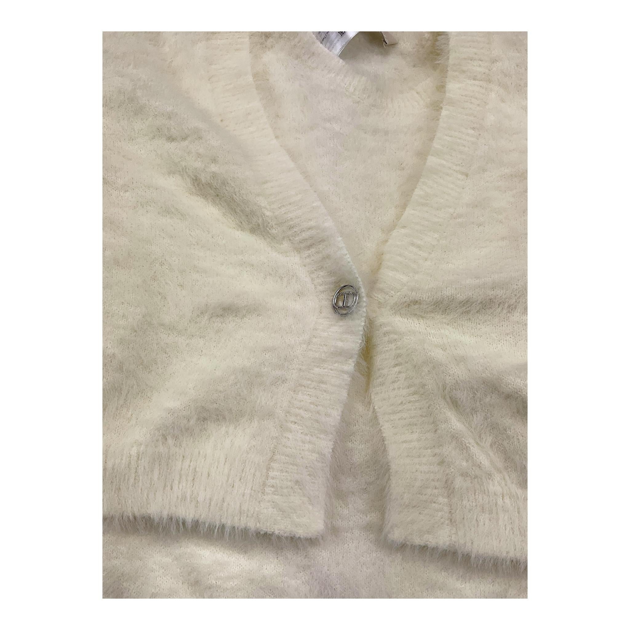 MOSCHINO set cardigan-canotte tinta unita Panna per Bambina 242GJ3211 PANNA MOSCHINO