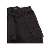 FUN & FUN pantalone tuta tinta unita con logo Nero per Bambina FJPT000009 NERO FUN & FUN