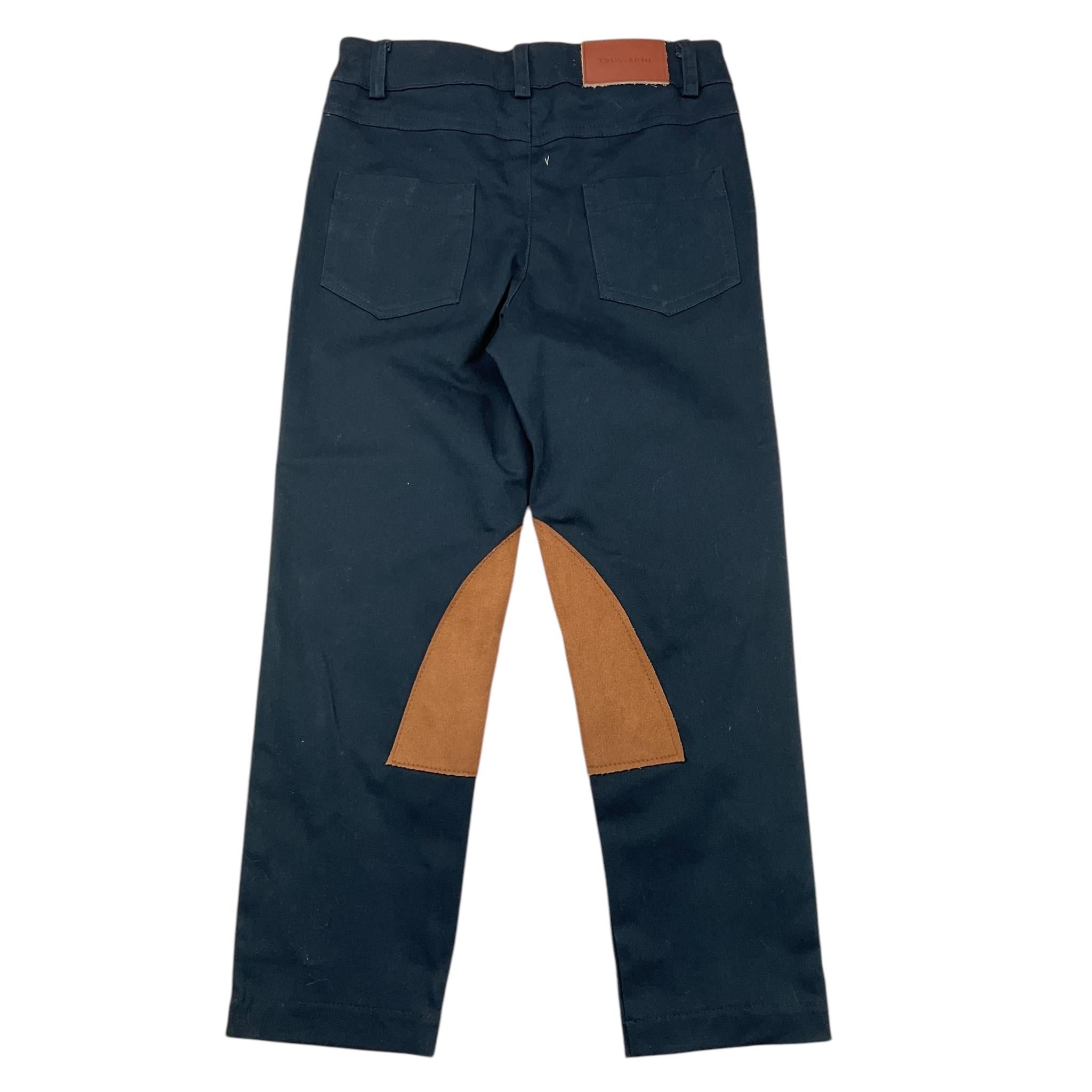 TRUSSARDI pantalone tinta unita con girovita regolabile Blu per Bambino TGA25043 BLU TRUSSARDI