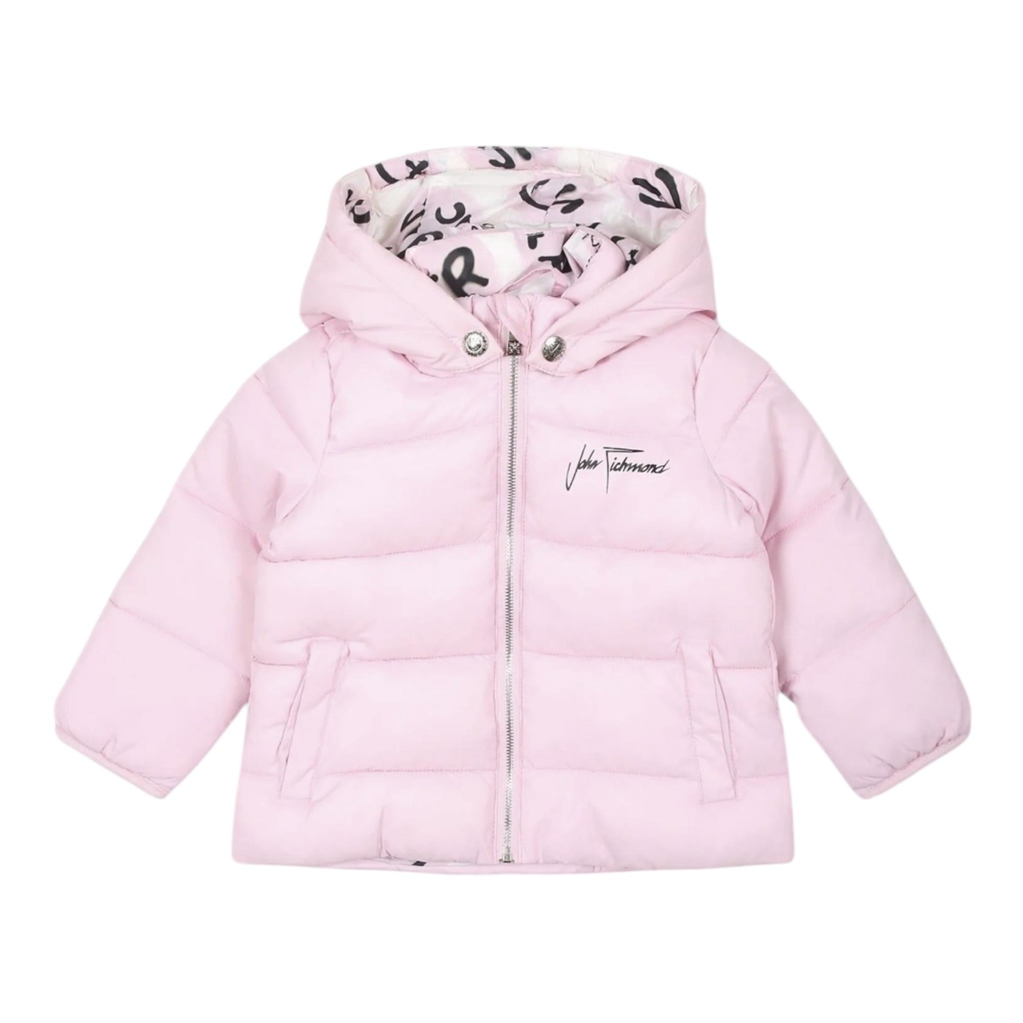 JOHN RICHMOND giubbino tinta unita con cappuccio Rosa per Bambina RIA24002PIXJ ROSA JOHN RICHMOND