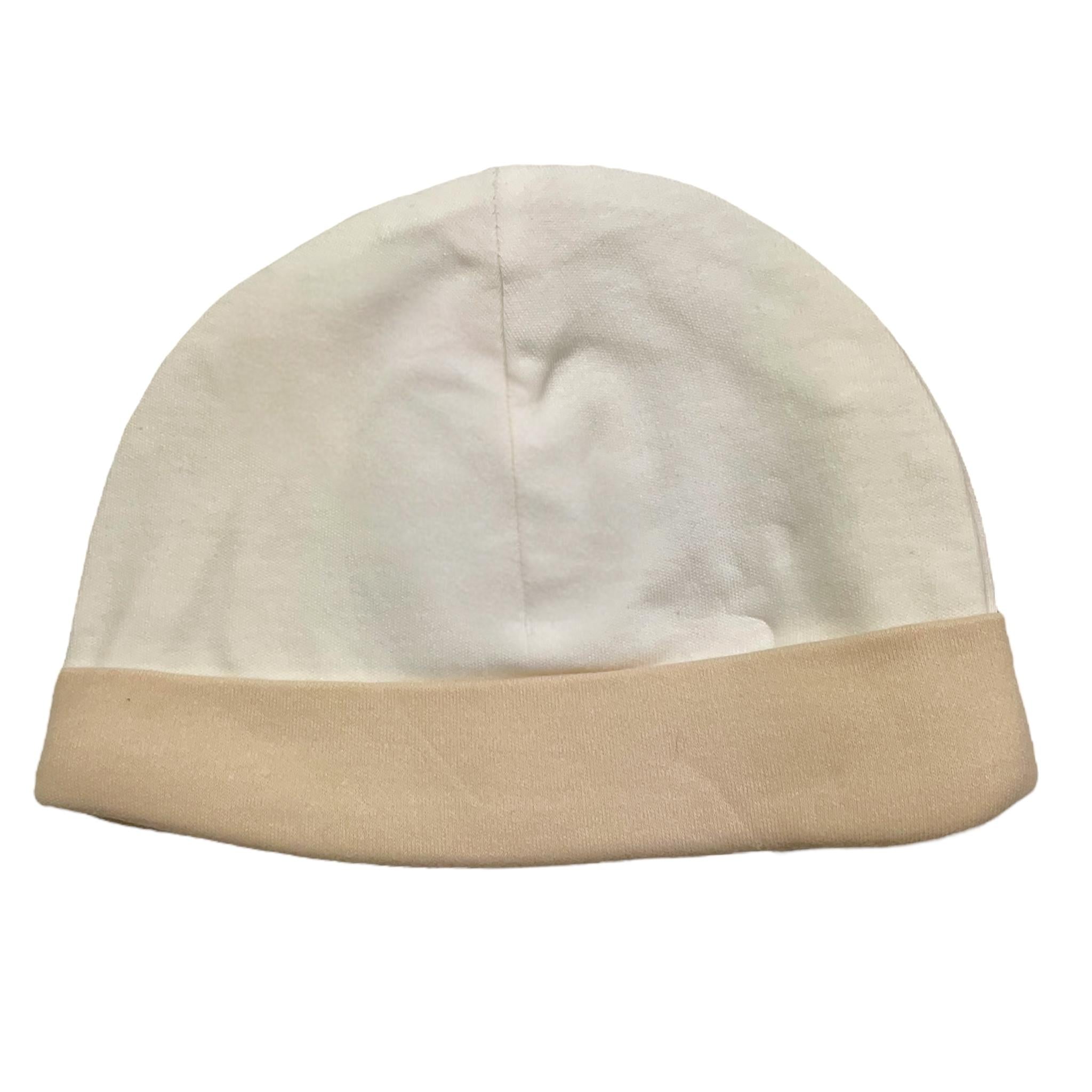CHICCO cappello tinta unita Bianco/beige per Neonato 04239 BAINCO/BEIGE CHICCO