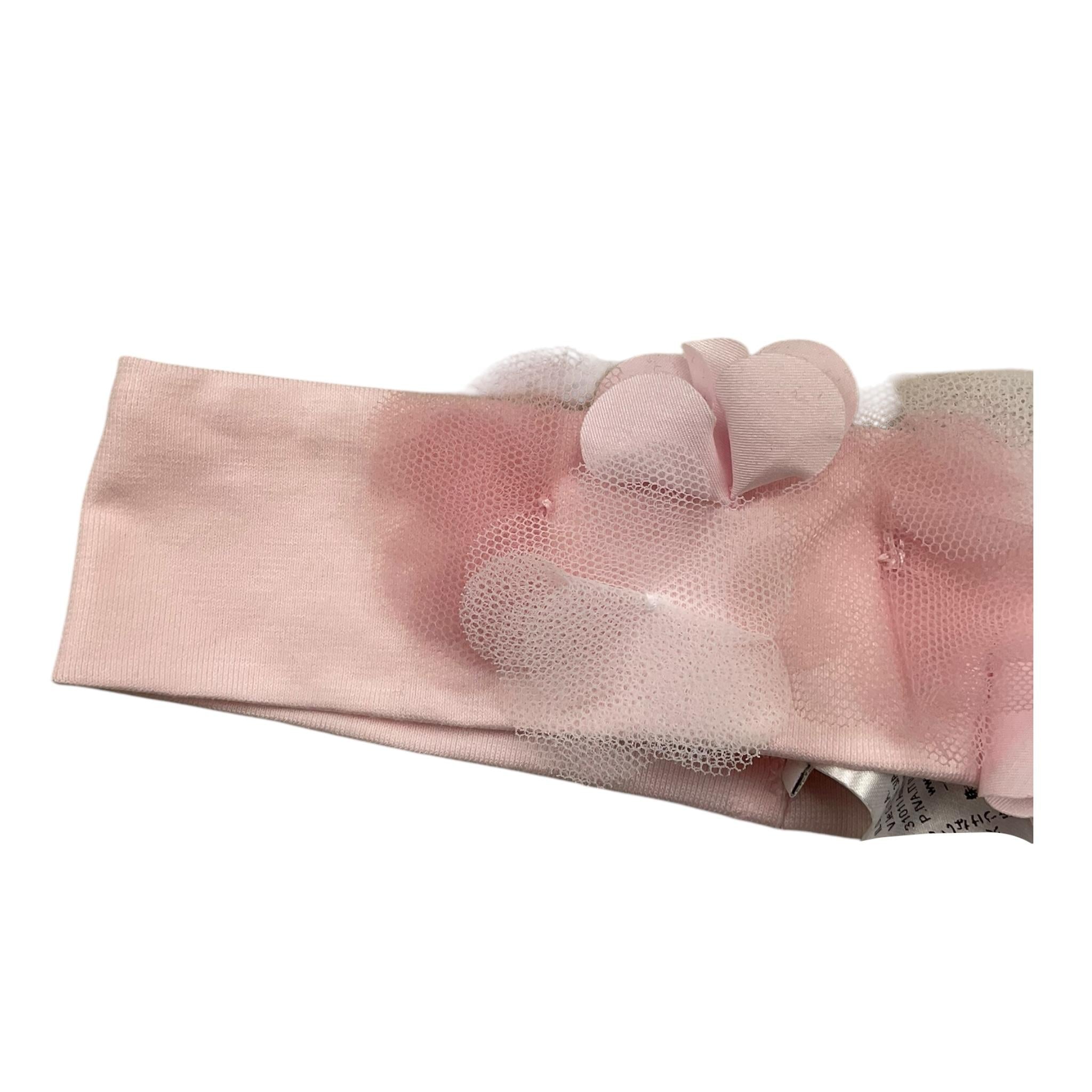 IL GUFO fascia capelli tinta unita con applicazione Rosa per Neonata P24PH085H0018 ROSA IL GUFO