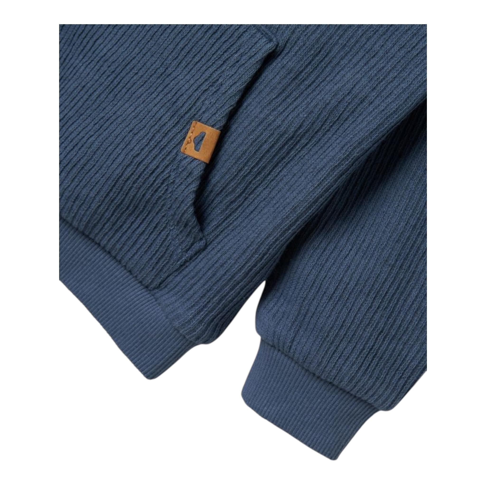 NAME IT felpa girocollo tinta unita in maglia Blu per Neonato 13233492 BLU NAME IT