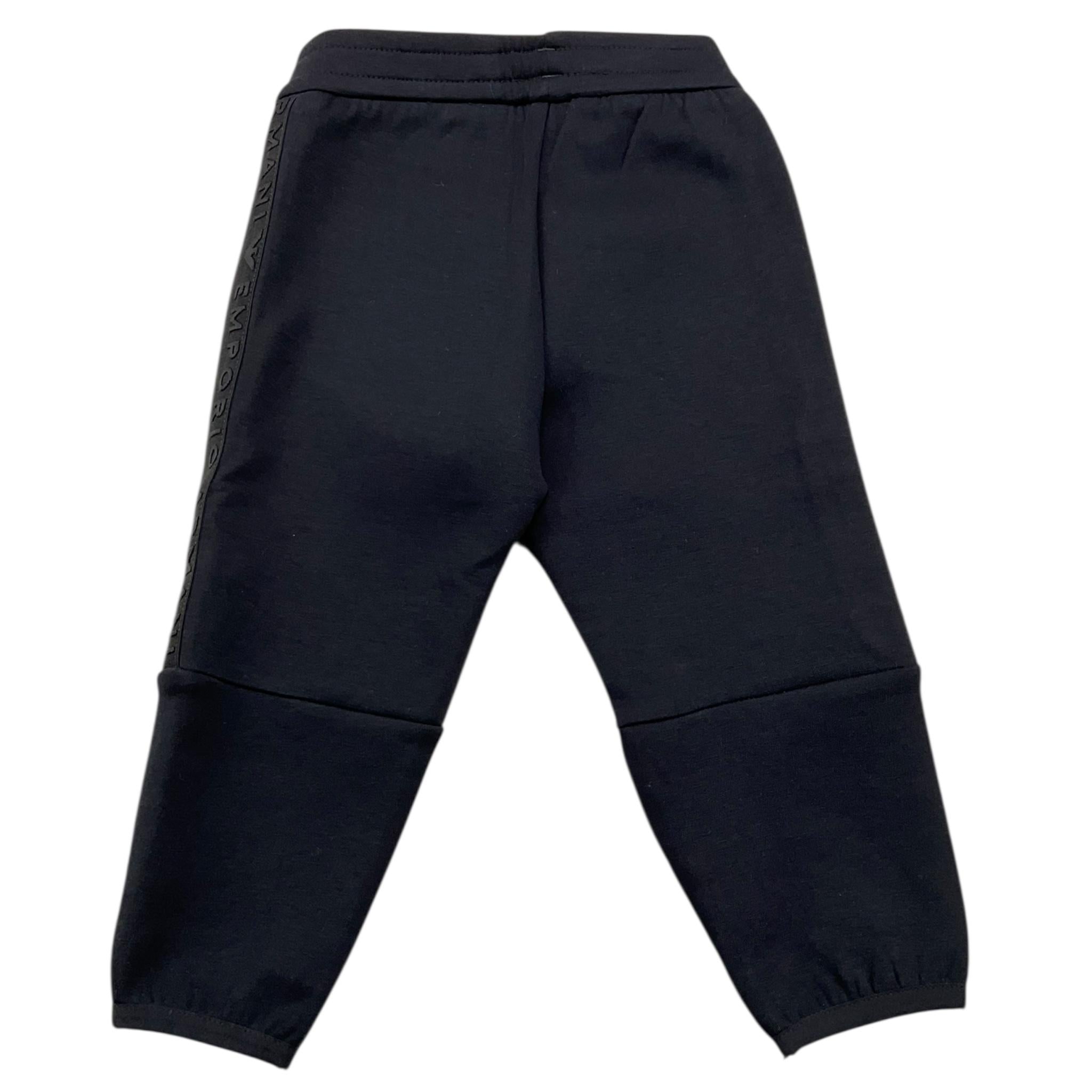 EMPORIO ARMANI pantalone tuta tina unita con profili logati Blu per Neonato 6RHPJM BLU EMPORIO ARMANI