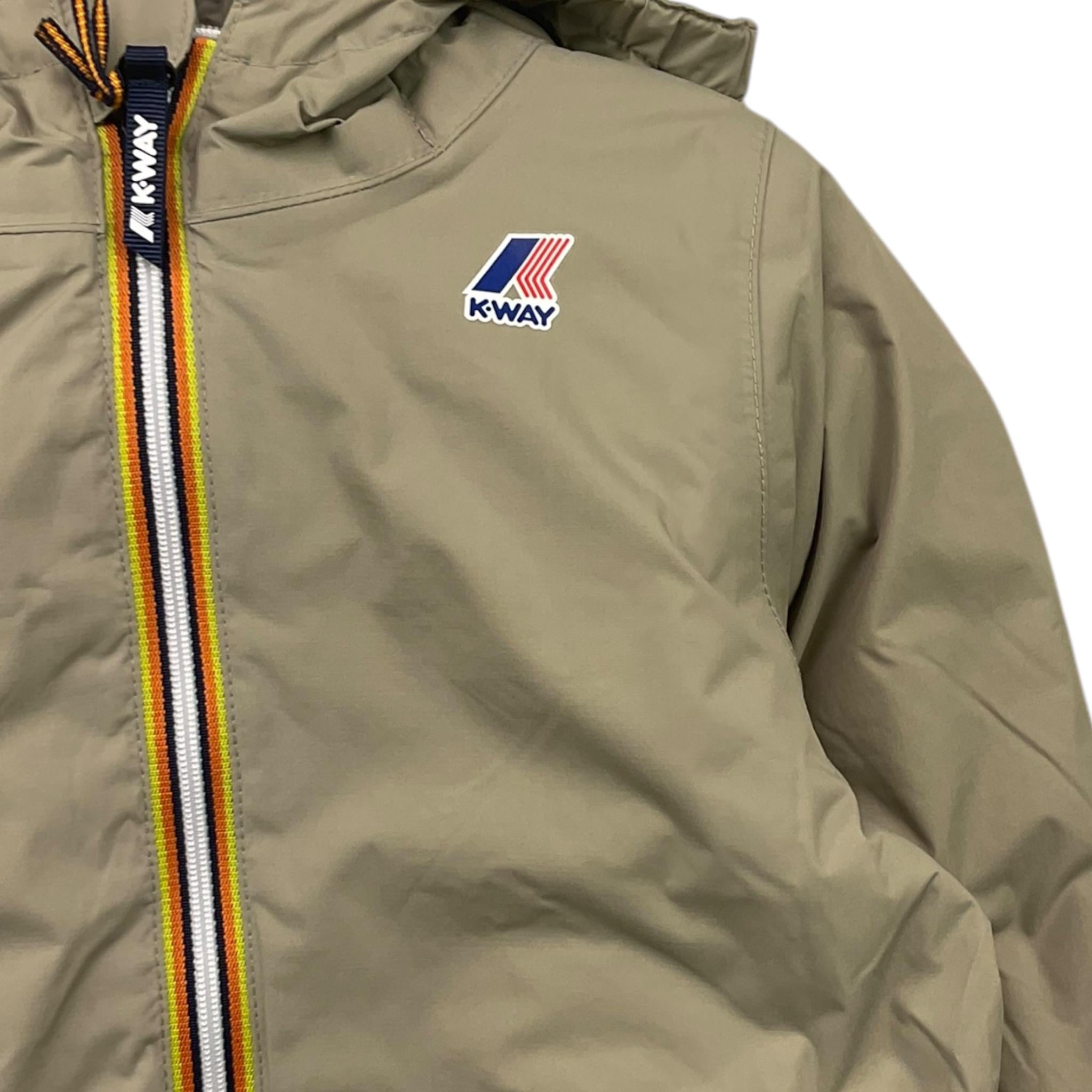 K-WAY giubbino tinta unita con zip e cappuccio Verde per Neonato K5141RW VERDE K-WAY