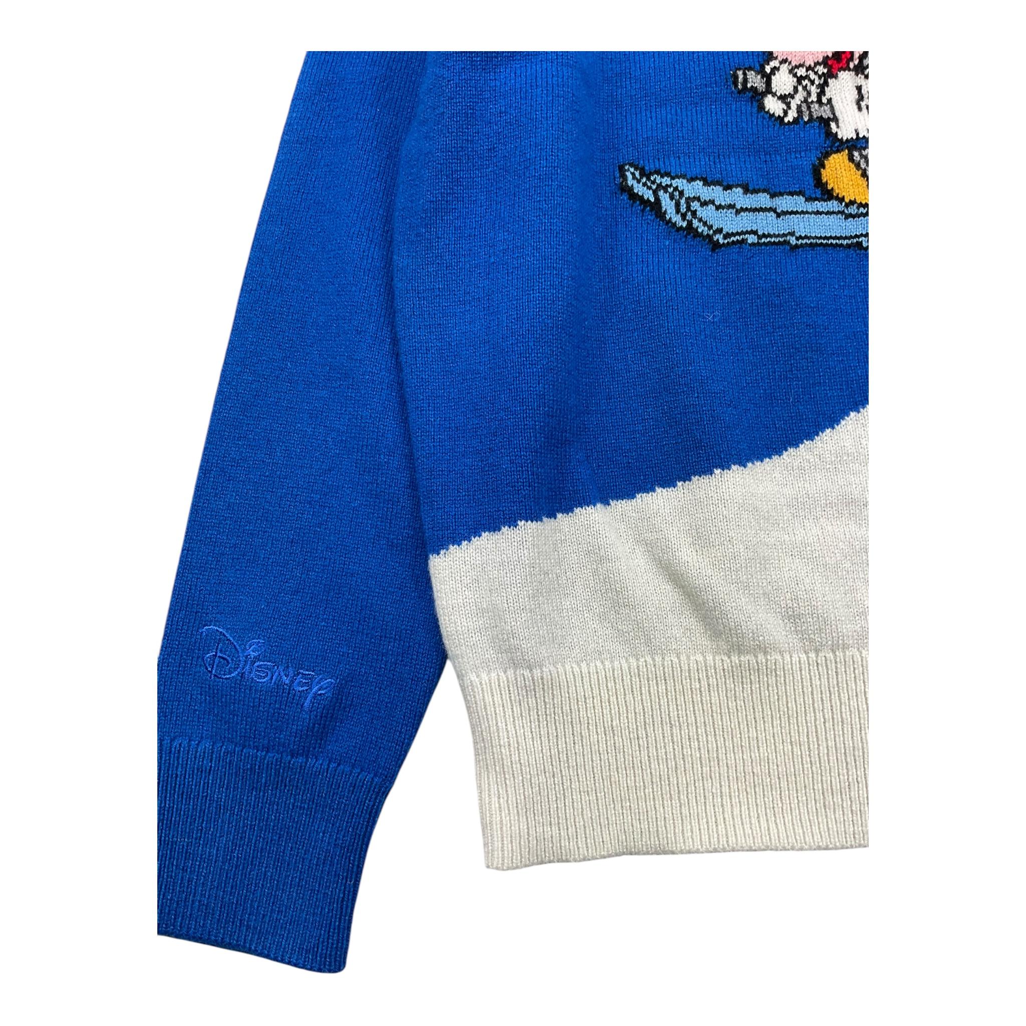 SAINT BARTH maglia girocollo tinta unita con stampa Blu per Bambino DOU00006 BLU SAINT BARTH