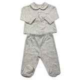 NANAN completo 2 pezzi shirt-ghettina tinta unita Grigio per Neonato AI2301001GR GRIGIO NANAN