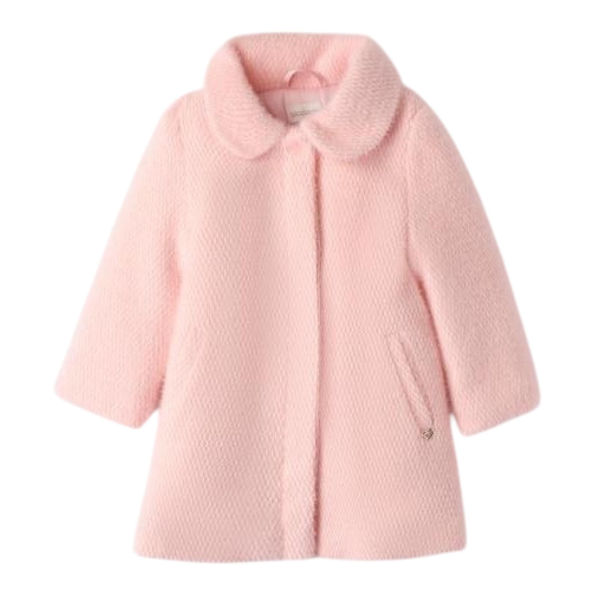 SARABANDA cappotto tinta unita con bottoni Rosa per Neonata 0A286XN ROSA SARABANDA