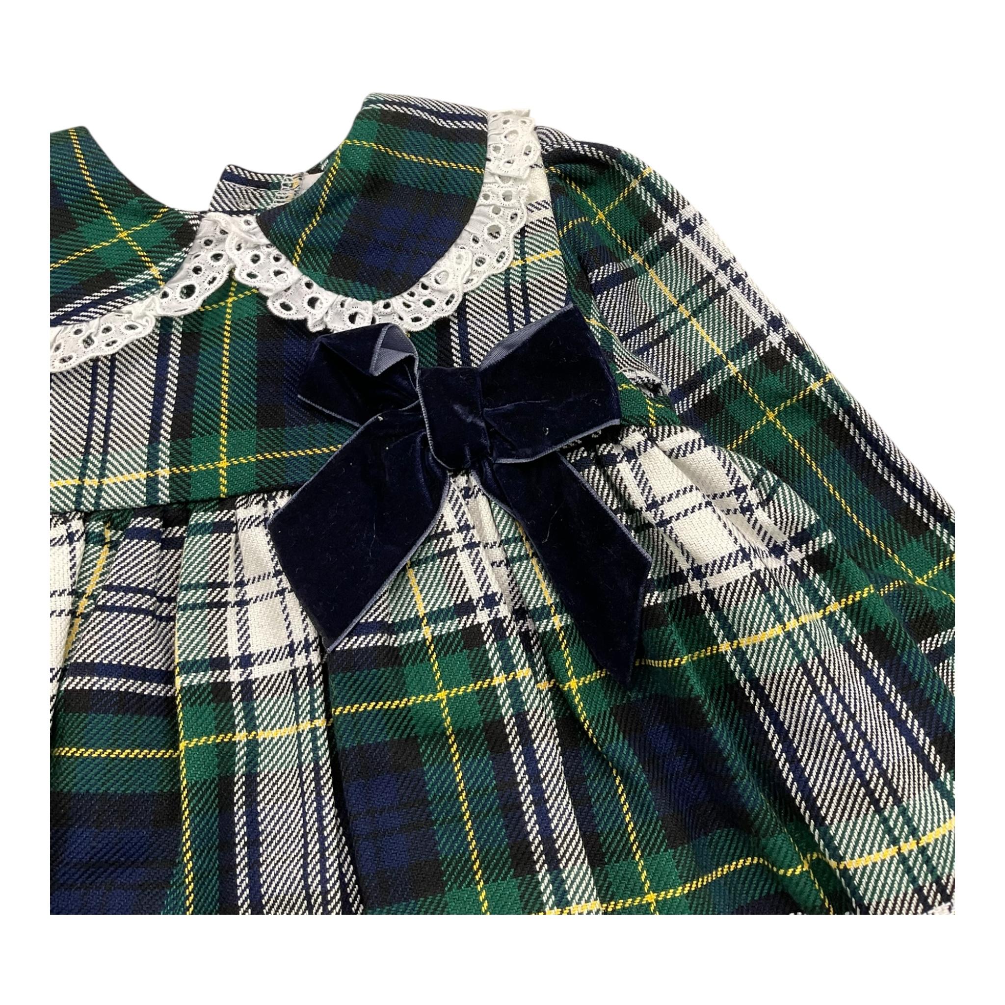 VALENTINA BEBES set abito manica lunga con culotte Blu per Neonata KAX215 BLU VALENTINA BEBES