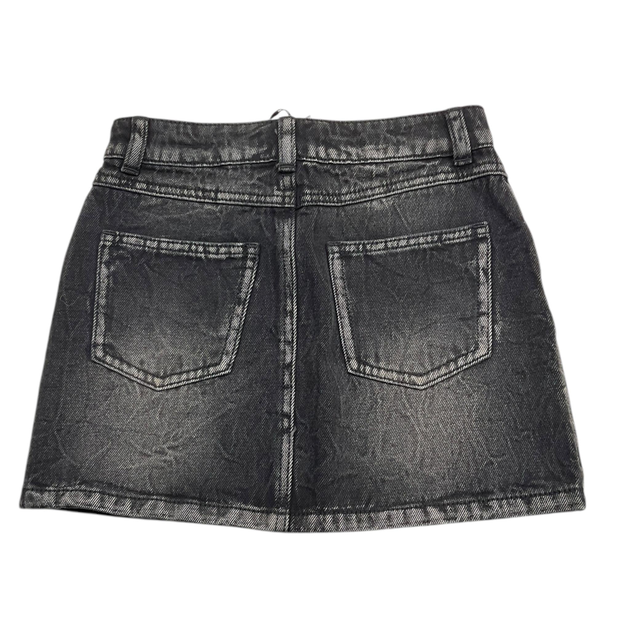 MOSCHINO gonna in denim tinta unita Nero per Bambina HDJ03Z NERO MOSCHINO