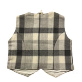 MINI BANDA gilet tinta unita con fantasia a quadri Grigio per Neonato GIL0094 GRIGIO MINI BANDA