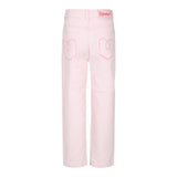 BillIEBLUSH jeans tinta unita con girovita regolabile Rosa per Bambina U20447 ROSA BillIEBLUSH