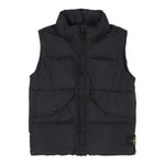 STONE ISLAND giubbino smanicato tinta unita con zip Nero per Bambino 8116G0123 NERO STONE ISLAND