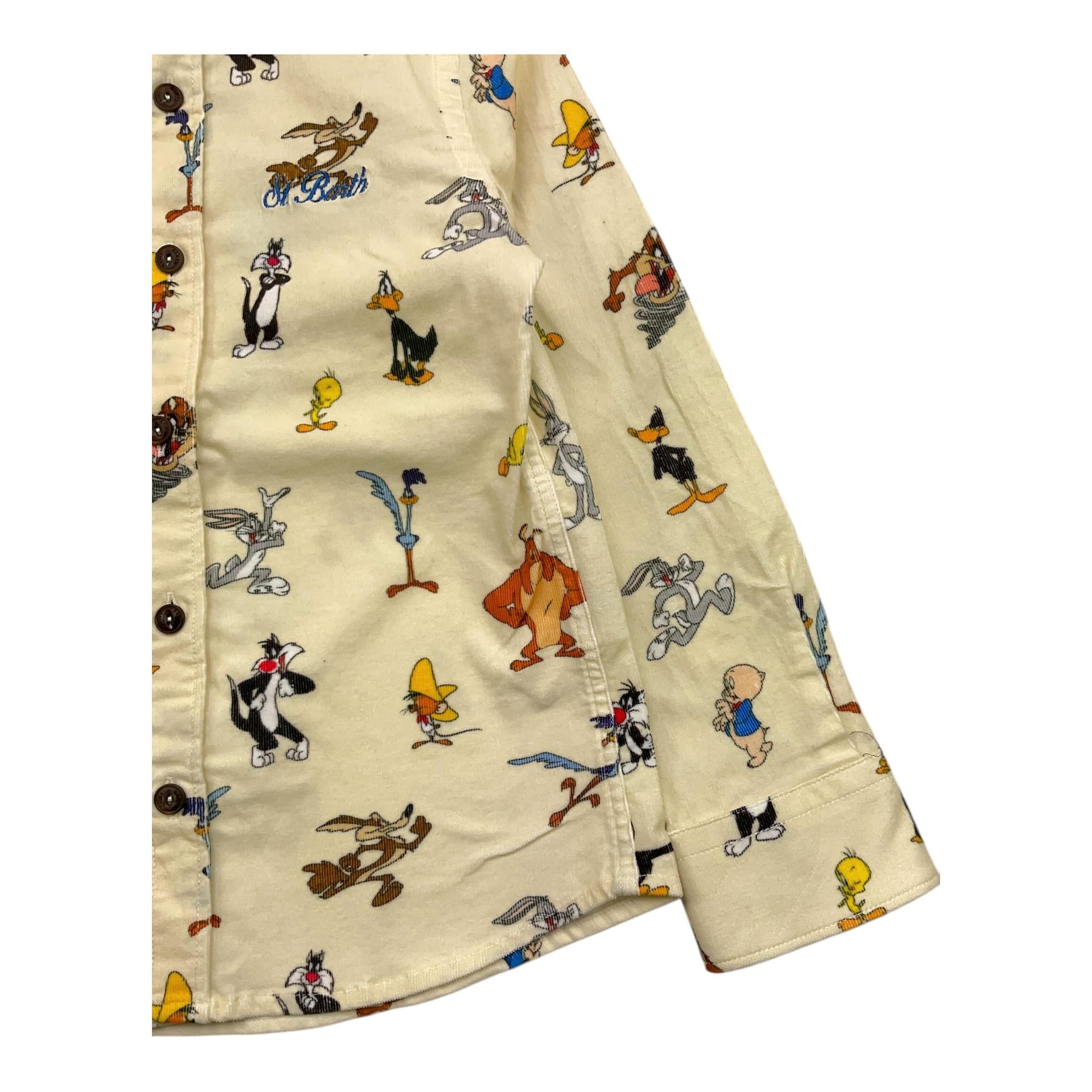 SAINT BARTH camicia tinta unita con stampa Panna per Bambino SEEFELD PANNA SAINT BARTH
