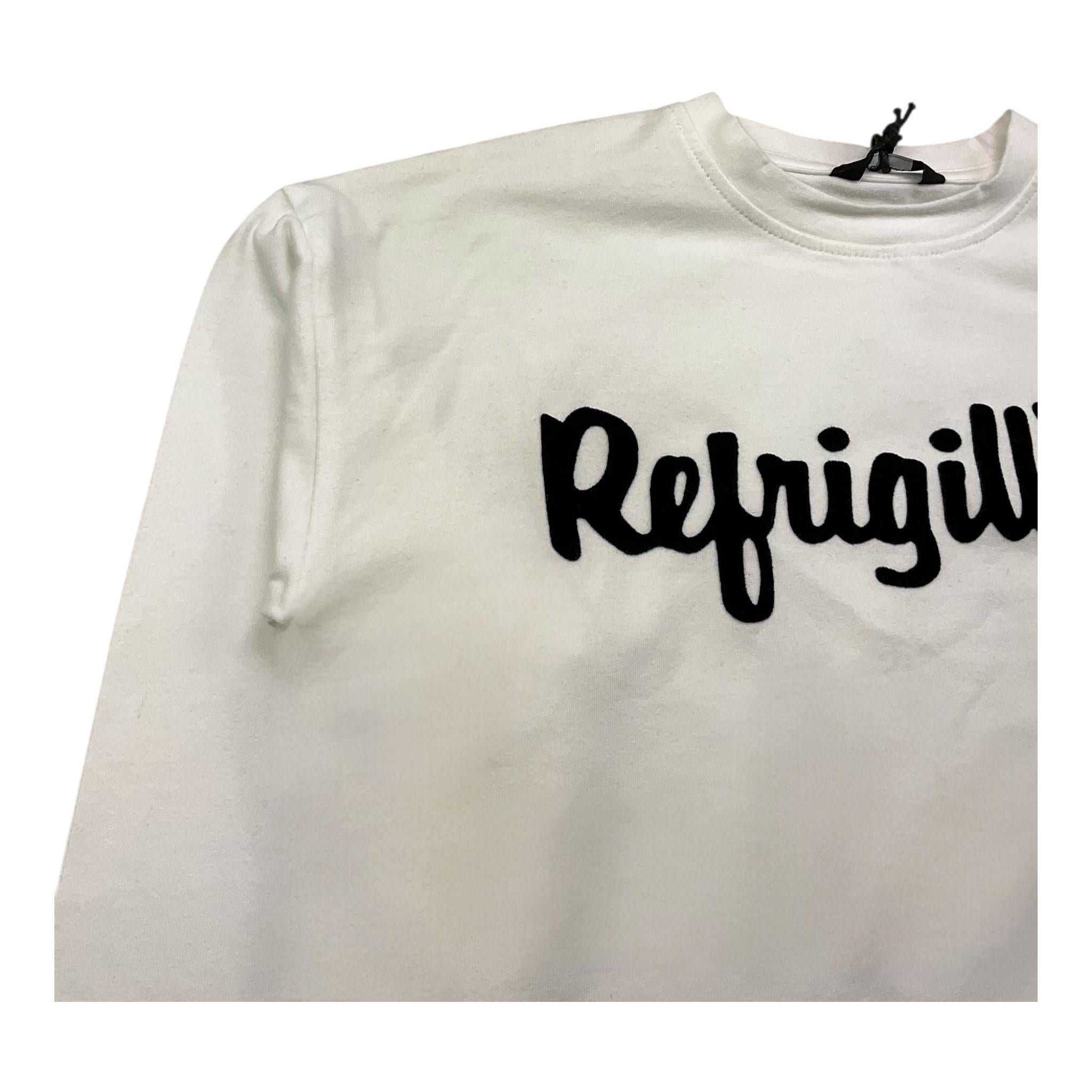 REFRIGIWEAR shirt girocollo tinta unita modello crop Panna per Bambina RWG150 PANNA REFRIGIWEAR