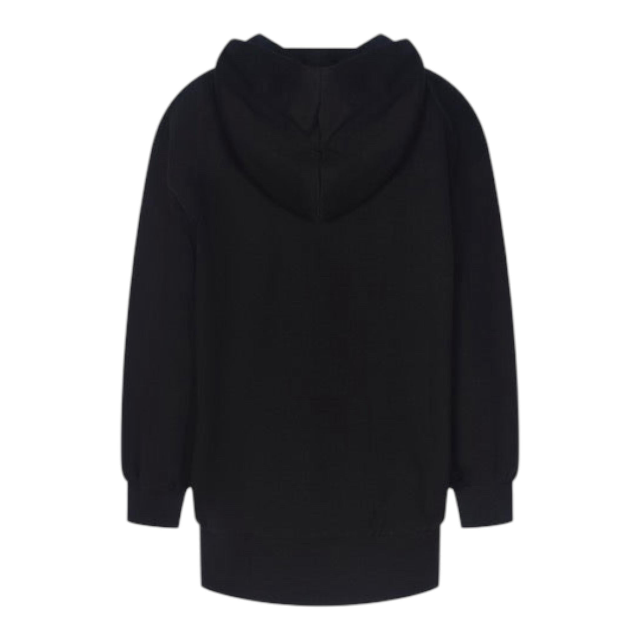 MARC ELLIS abito felpa con cappuccio tinta unita con stampa orso Nero per Bambina JMJMX00266 NERO MARC ELLIS