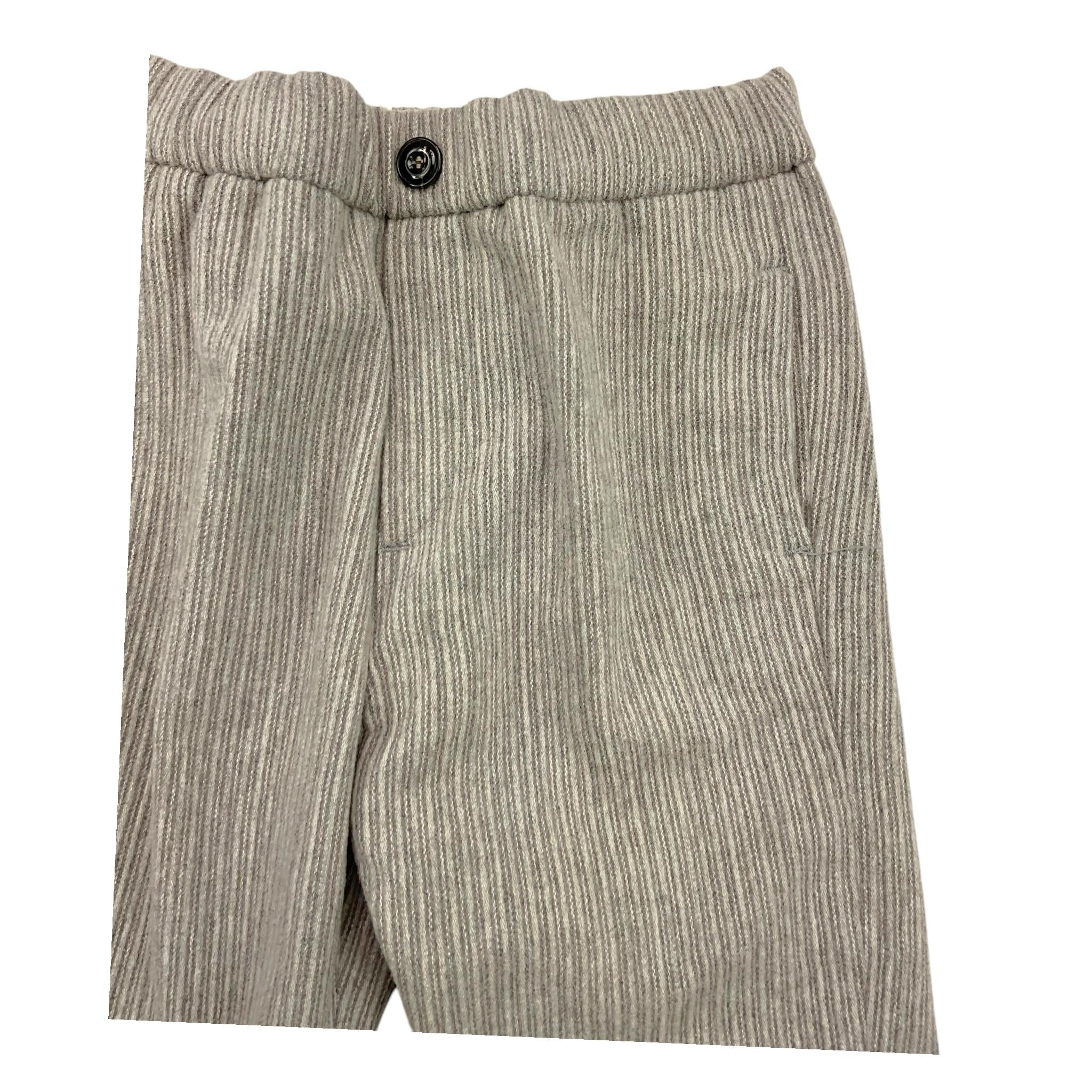 MICHAEL COAL pantalone tinta unita con fantasia a righe Grigio per Bambino LITADA3124F24 GRIGIO MICHAEL COAL