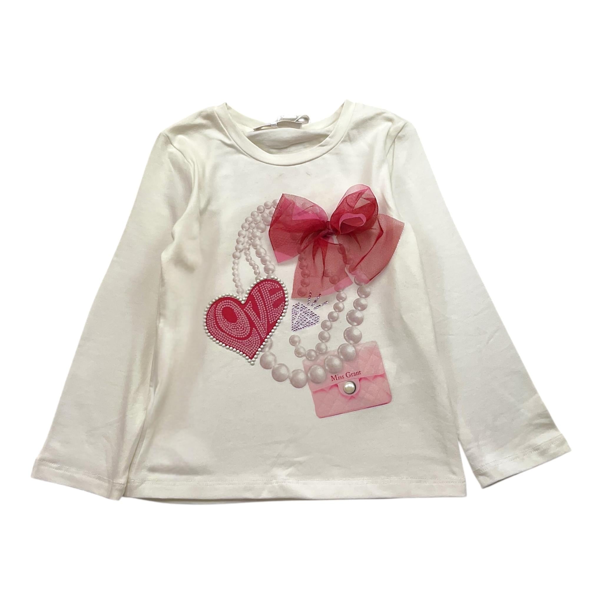 MISS GRANT completo 2 pezzi shirt-gonna Bianco per Neonata MG1153 BIANCO MISS GRANT