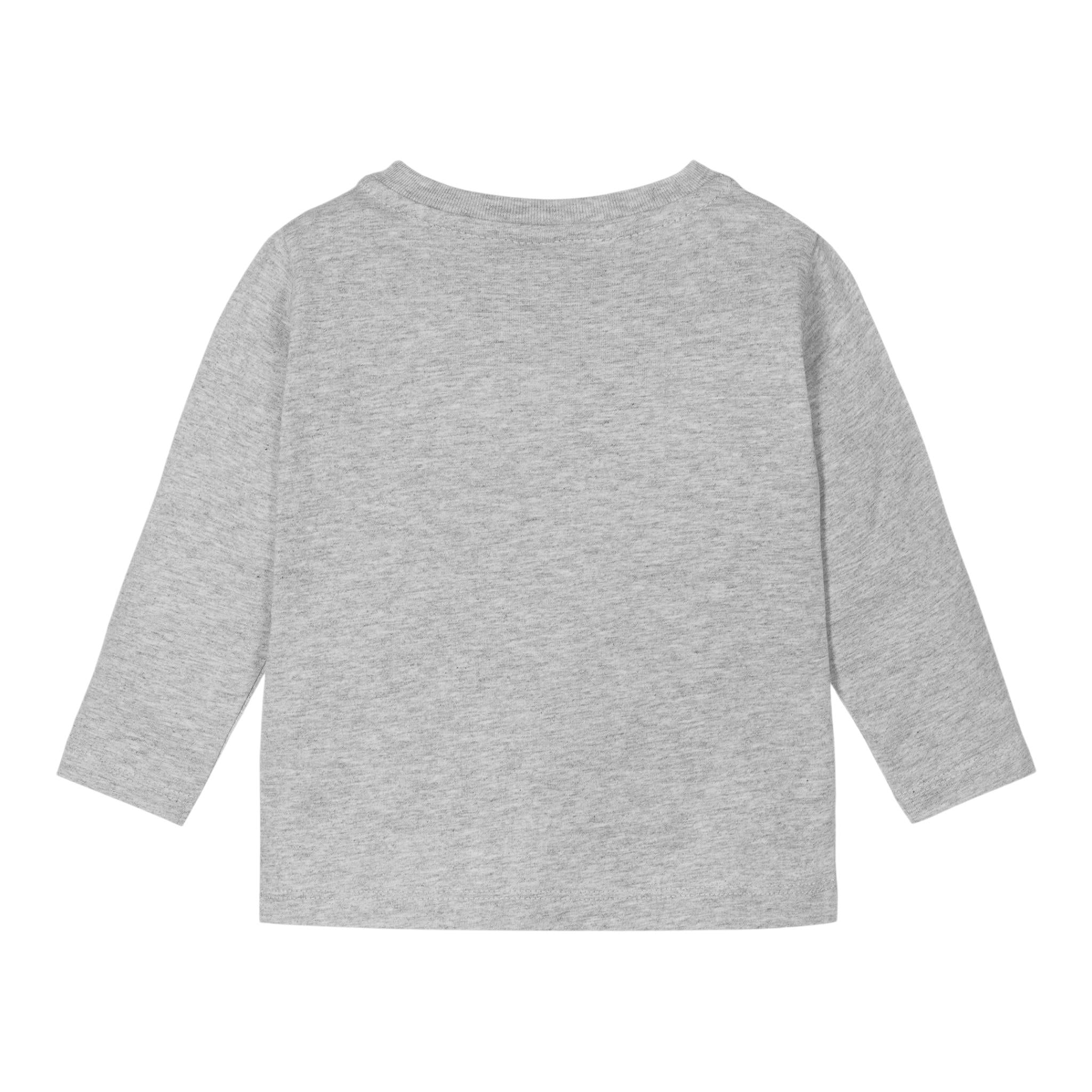 STELLA McCARTNEY shirt girocollo tinta unita con stampa in contrasto Grigio per Bambina TV8080J GRIGIO STELLA McCARTNEY