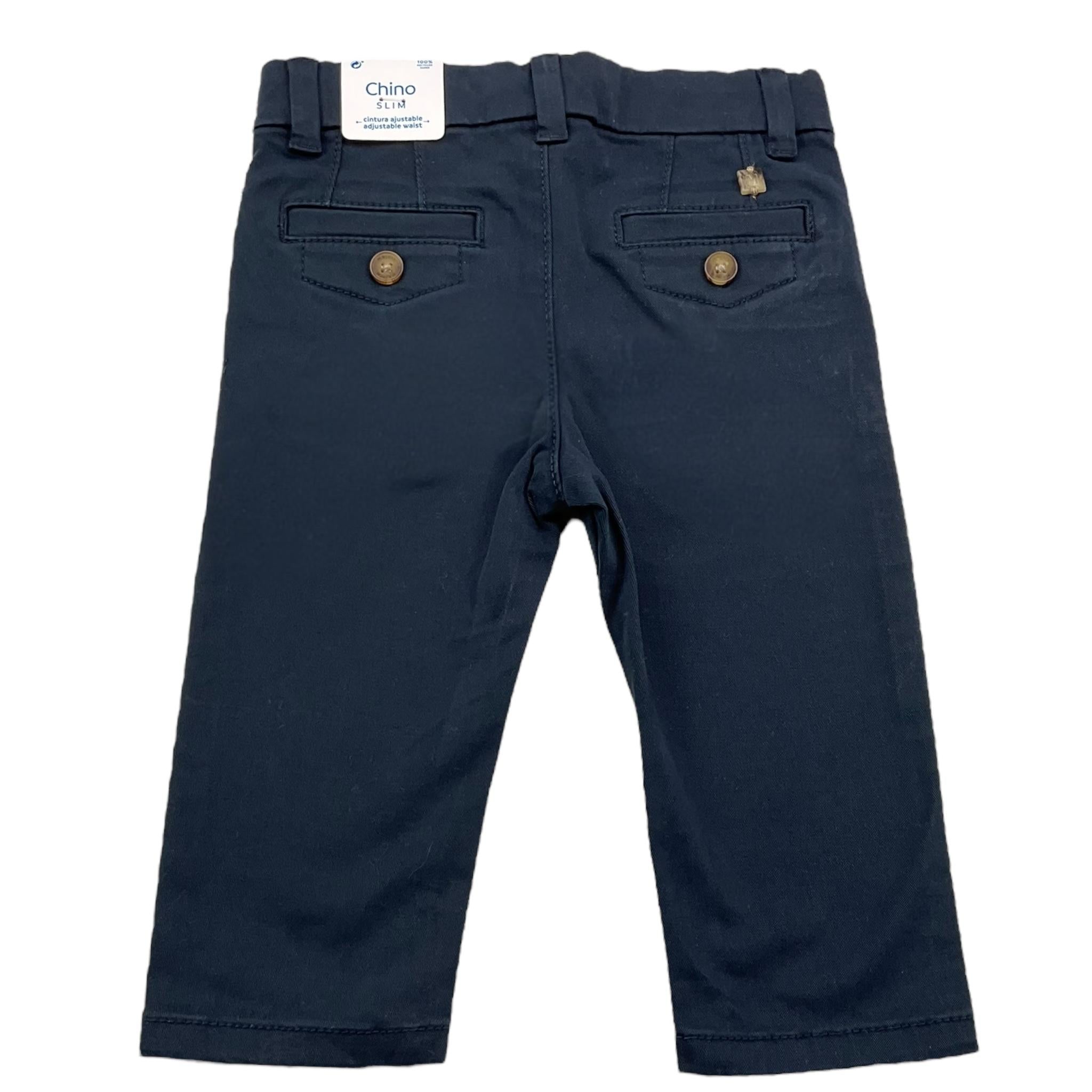 MAYORAL pantalone tinta unita con girovita regolabile Blu per Neonato 52129 BLU MAYORAL